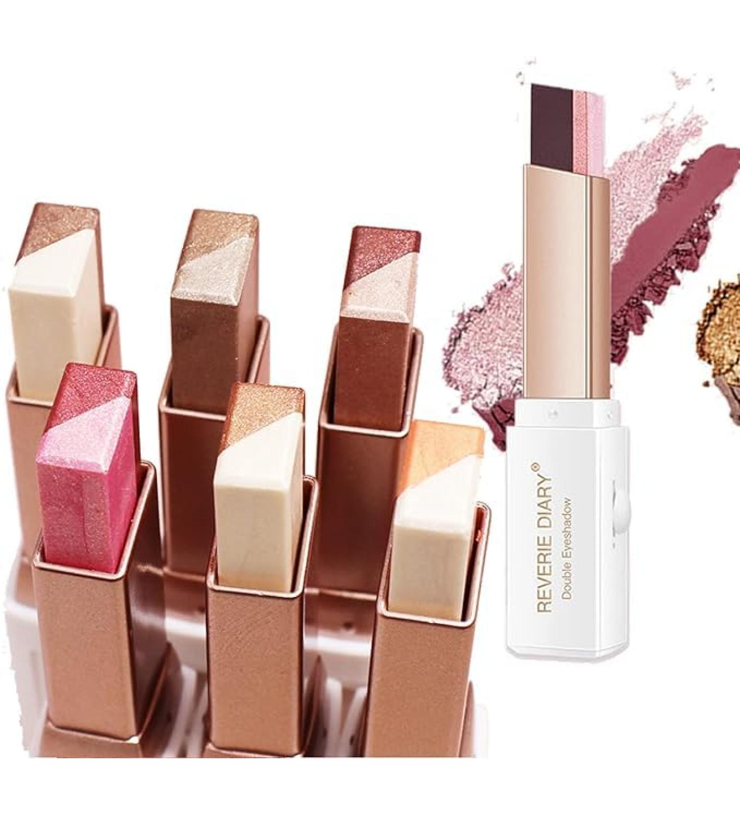 Color Gradient Eye Shadow Stick Set - Waterproof Durable Two-Color Makeup Pens for Women - Buy Online on GoSupps.com