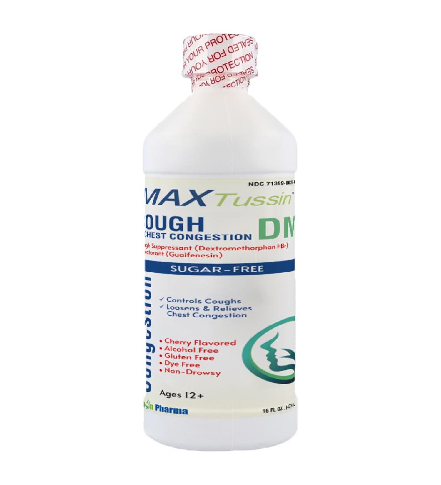 Cough and Chest Congestion DM Sugar Free - 16oz Cough Syrup for Effective Relief | Fast International Shipping - Buy Online on GoSupps.com