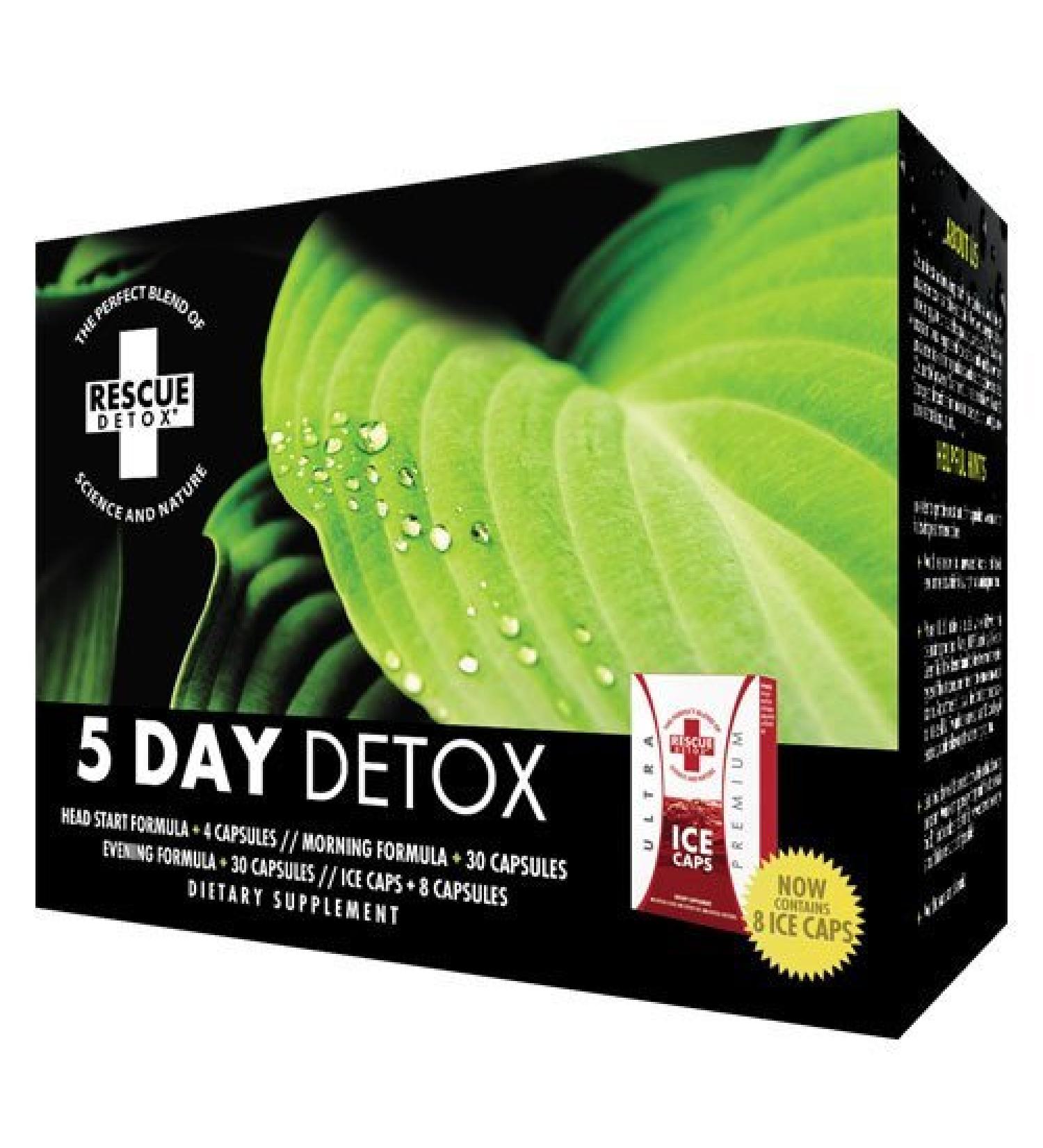 Rescue Detox 5 Day Permanent Detox Kit Capsule - Complete Body Cleanse - Buy Online on GoSupps.com