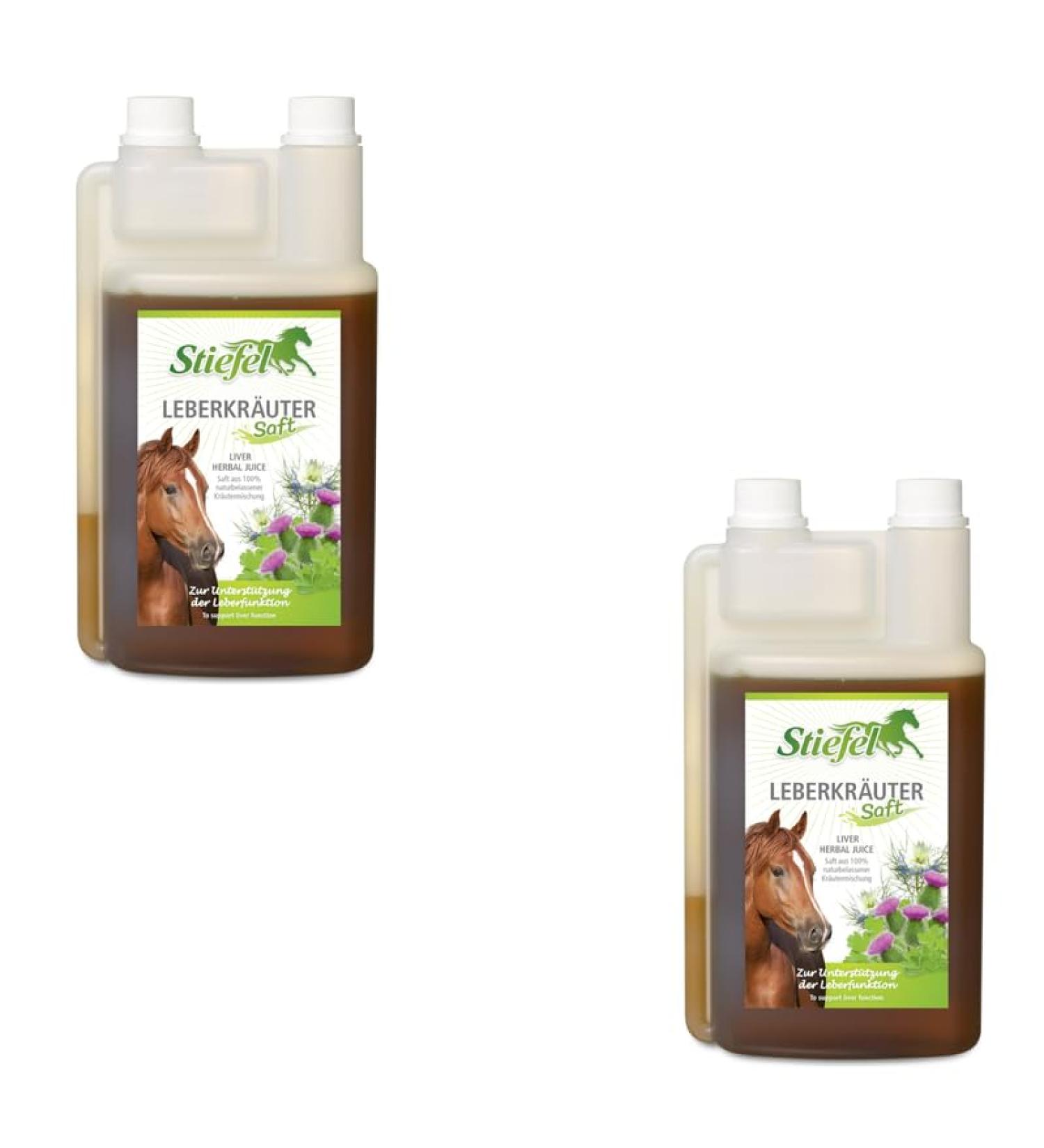 Stiefel Liver Herb Juice | 2 Pack | 2 x 1 Litre | Liquid Dietary Supplement for Horses | To Support Liver Function and Regenerate Liver Cells - Buy Online on GoSupps.com