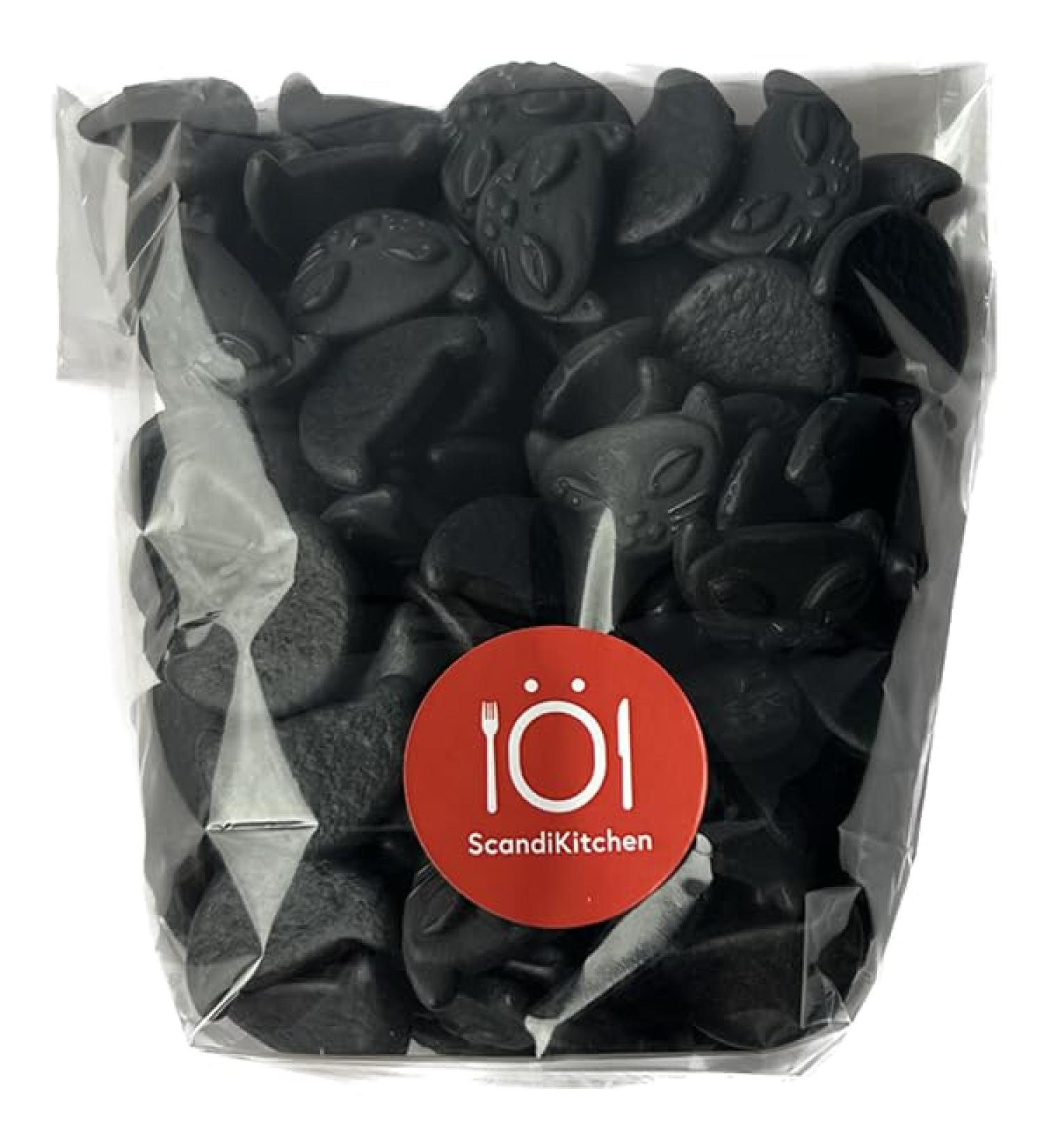 Fazer Salta Katten - Salty Liquorice Cats 400g BIG BAG Scandi Pick n Mix Gift