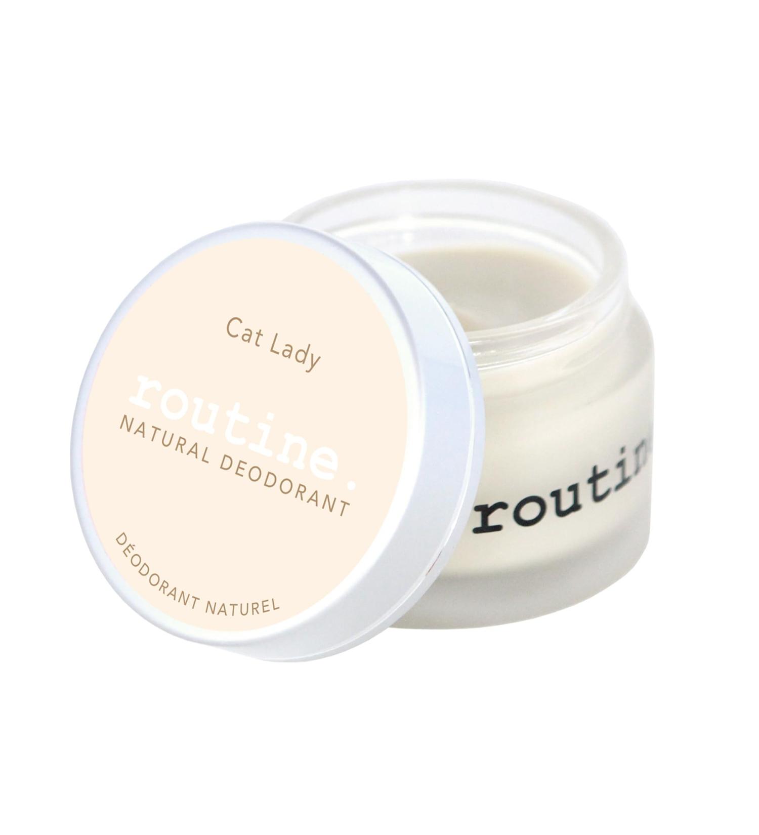 Routine Natural Deodorant Cat Lady (Vegan: No Beeswax) Deo Jar | 2 Fluid Oz. Natural Deodorant | Aluminum Free Natural Deodorant For Women & Men (Cream Jar Formula) - Buy Online on GoSupps.com