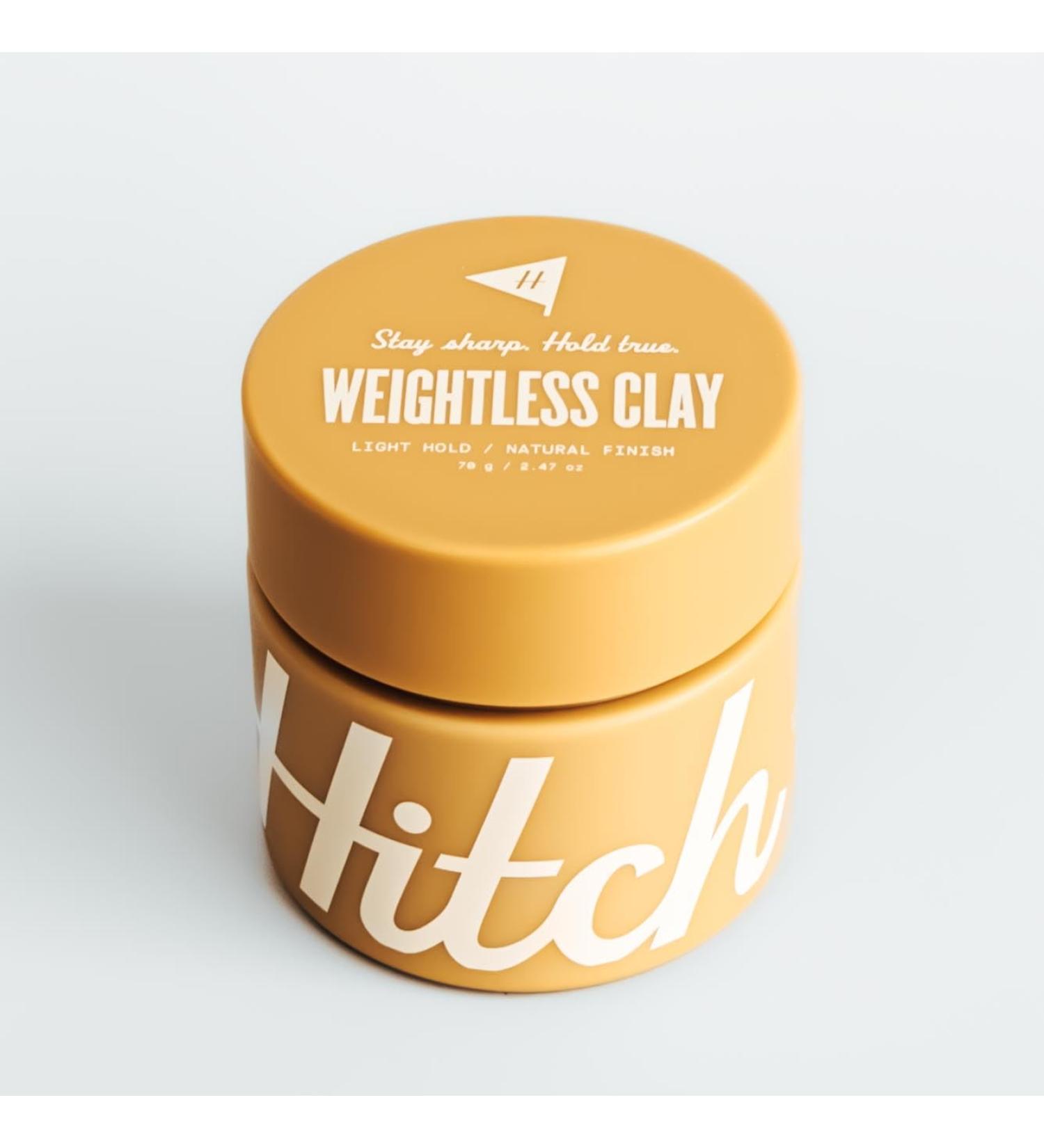 Hitch Weightless Clay - Light Hold Natural Finish Hair Pomade for Men | Best Hair Styling Clay for Effortless All-Day Style - Buy Online on GoSupps.com