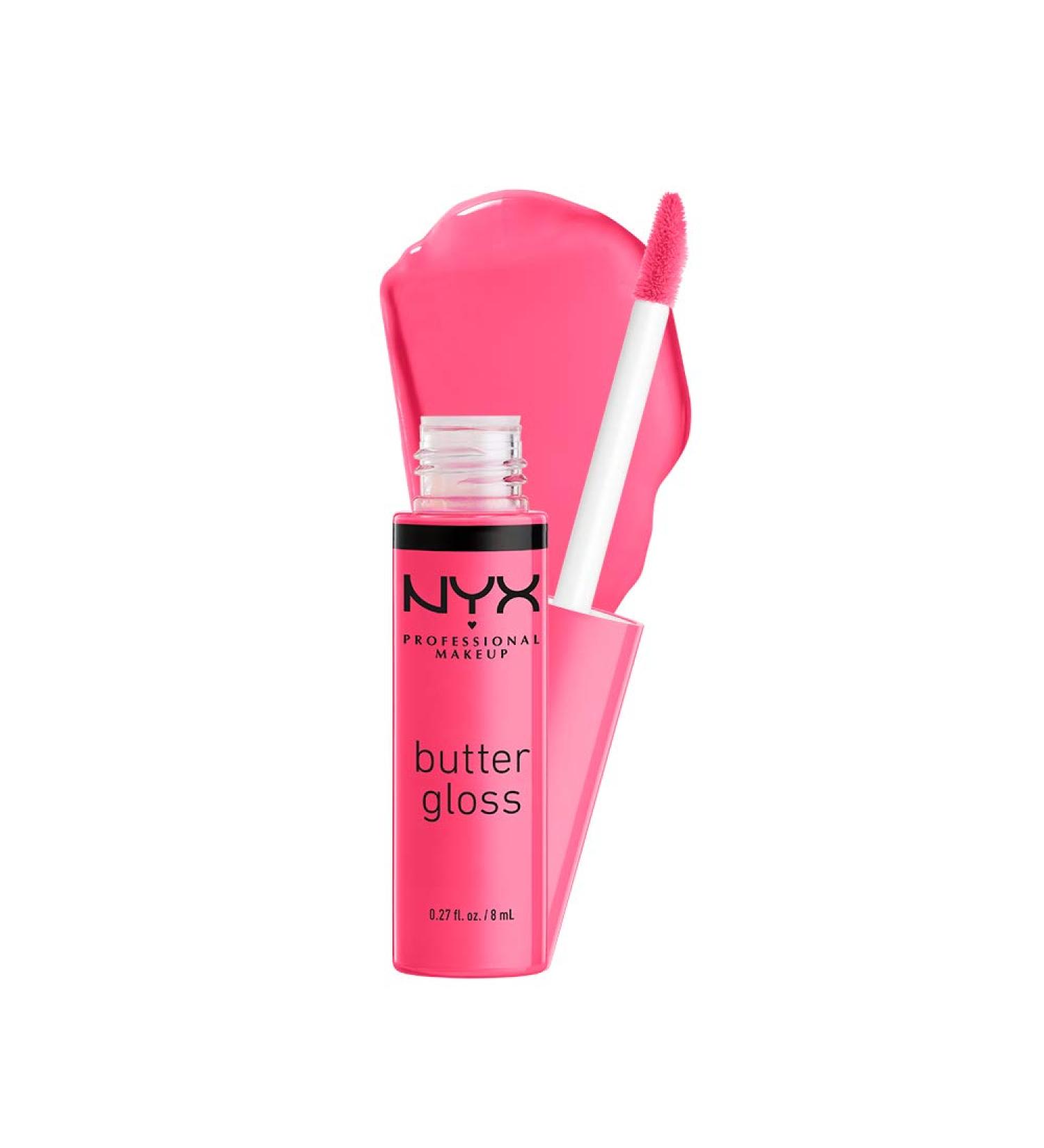 NYX Butter Gloss Peaches & Cream - Non-Sticky Lip Gloss, Pink Coral Shade - 0.27 Fl Oz - Buy Online on GoSupps.com