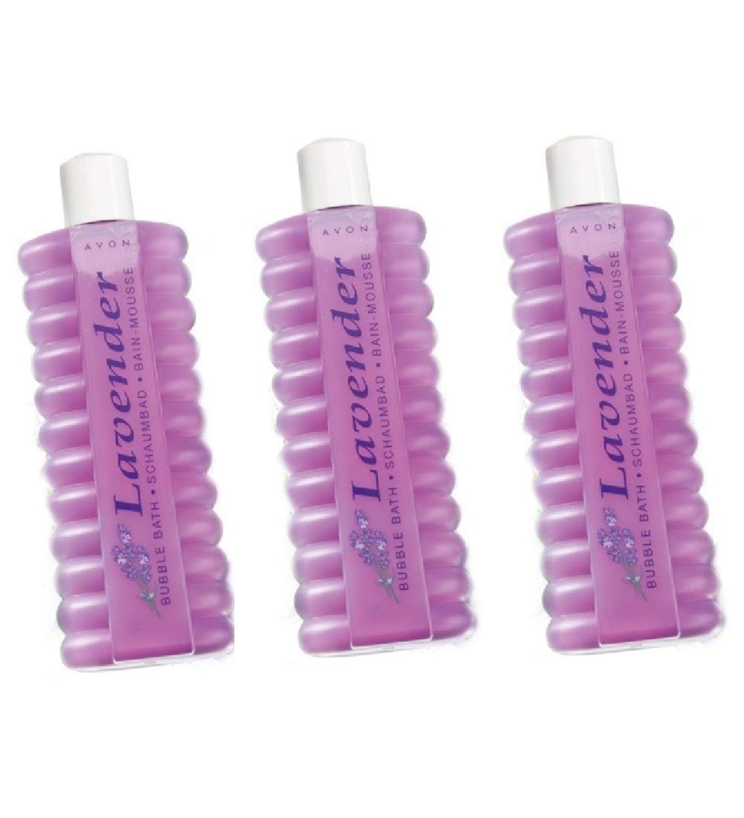 3 x Avon Bubble Bath 500ml Lavender Lavender 500 ml (Pack of 3)