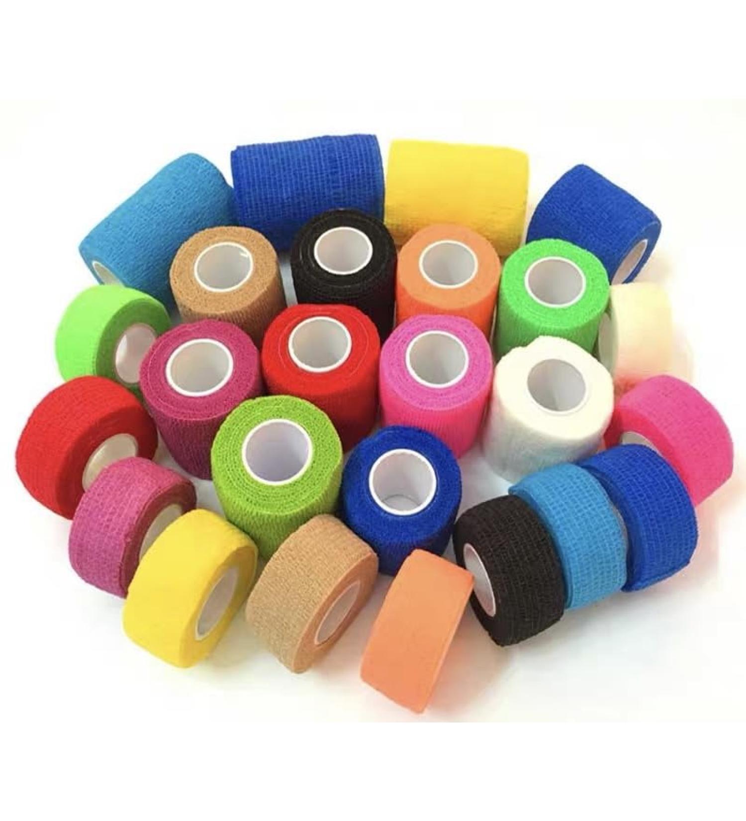 Buy Athmedic Synthetic Kinesiology Tape | Water Resistant Kinesiology Tape - Black Pink Dark Blue - International Shipping Available - Buy Online on GoSupps.com