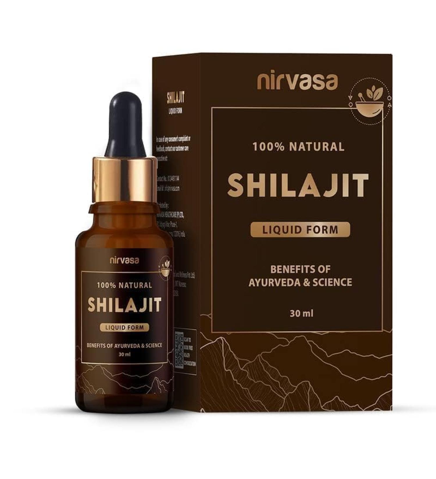 Original Shilajit 100% Natural Liquid Drops (30ml) Unisex - Buy Online on GoSupps.com