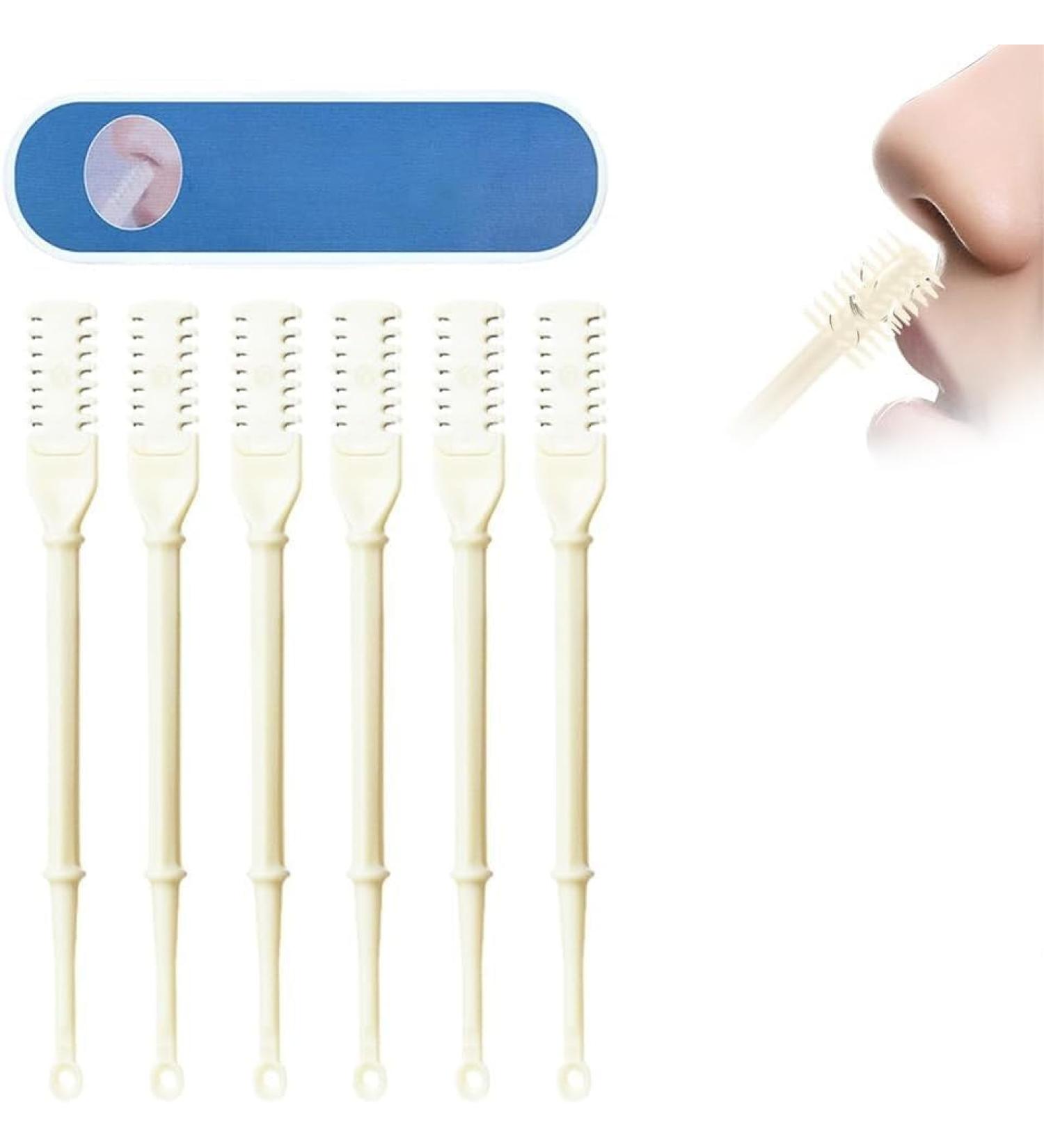 Nasal Hair Cutter - Upgraded 2-in-1 Manual Nose Hair Trimmer | Double-Sided 360 Rotating Nose Hair Remover Tool (White) - Perfect for Easy & Safe Grooming - Buy Online on GoSupps.com