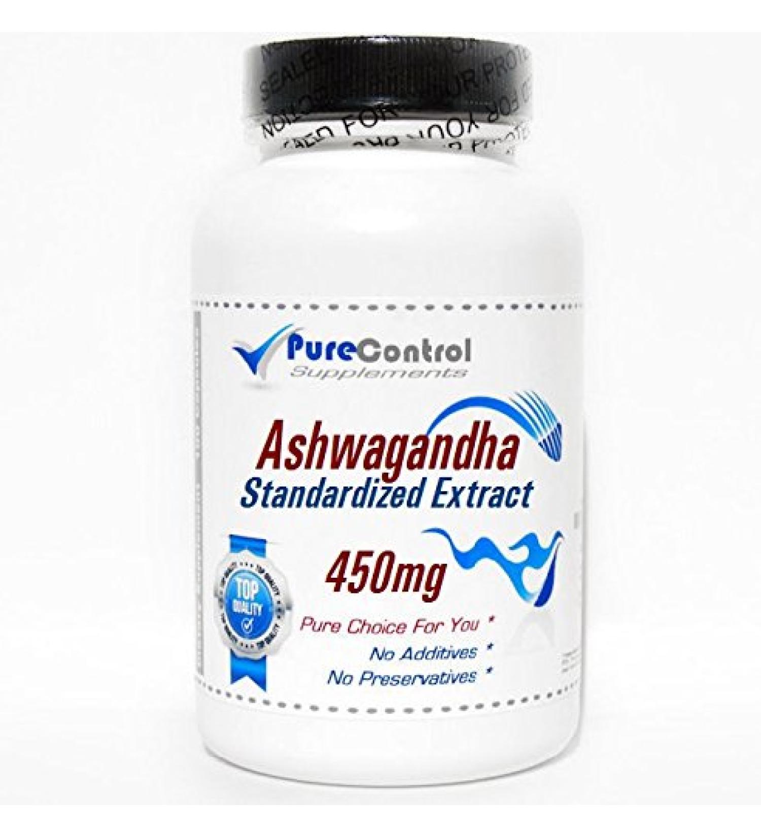 Ashwagandha Standardized Extract 450mg // 180 Capsules // Pure // by PureControl Supplements