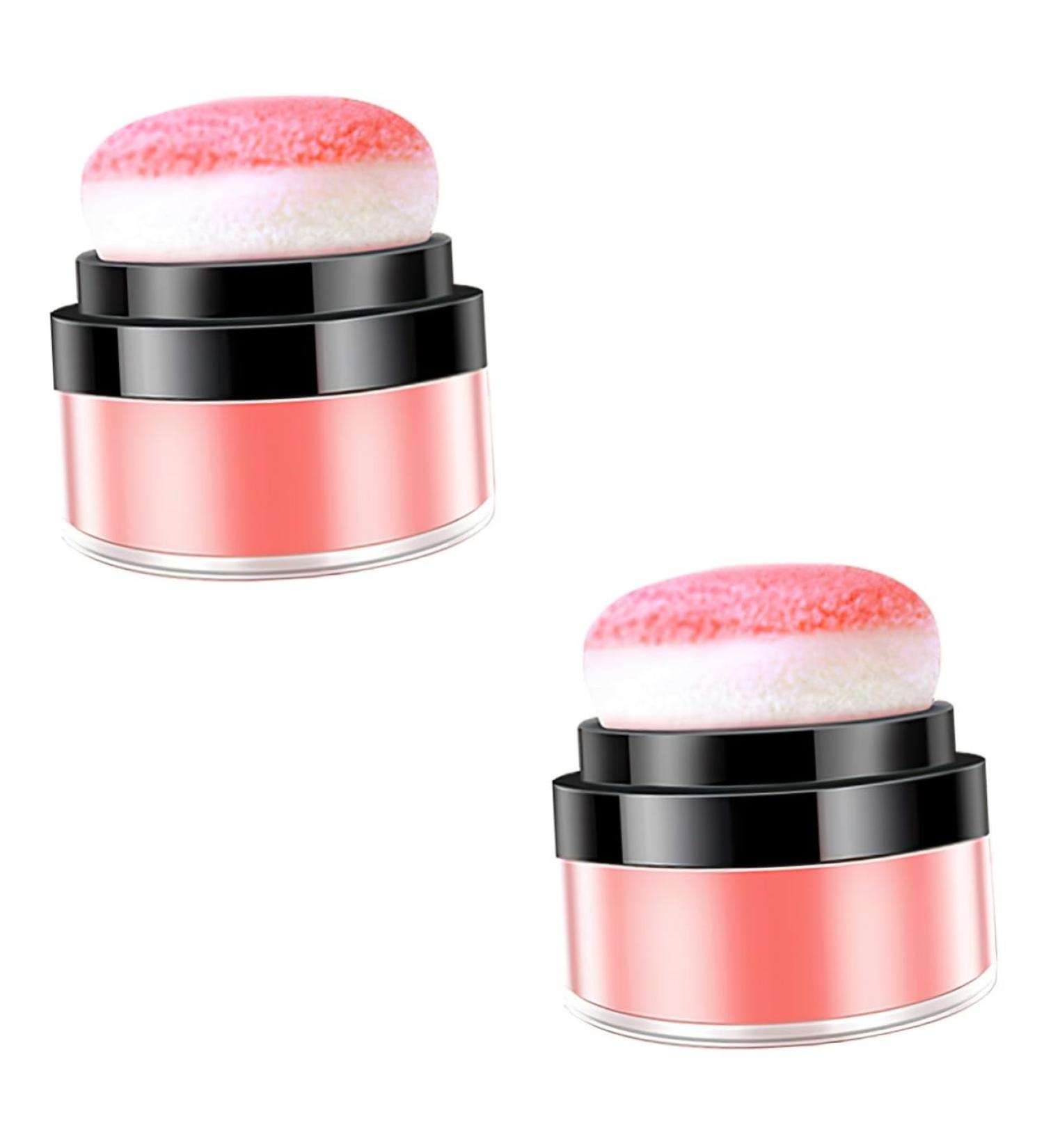 BIUDECO 2pcs Oil Control Cushion Blush Rose Blush Natural Blush Pink Makeup Face Blushes Blusa Rosy Plastic - Buy Online on GoSupps.com