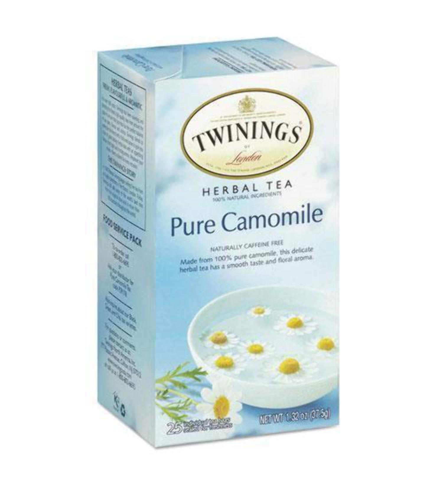 Buy Twinings Pure Camomile Herbal Tea - Caffeine Free, 25 Tea Bags (1.32 oz) - Buy Online on GoSupps.com