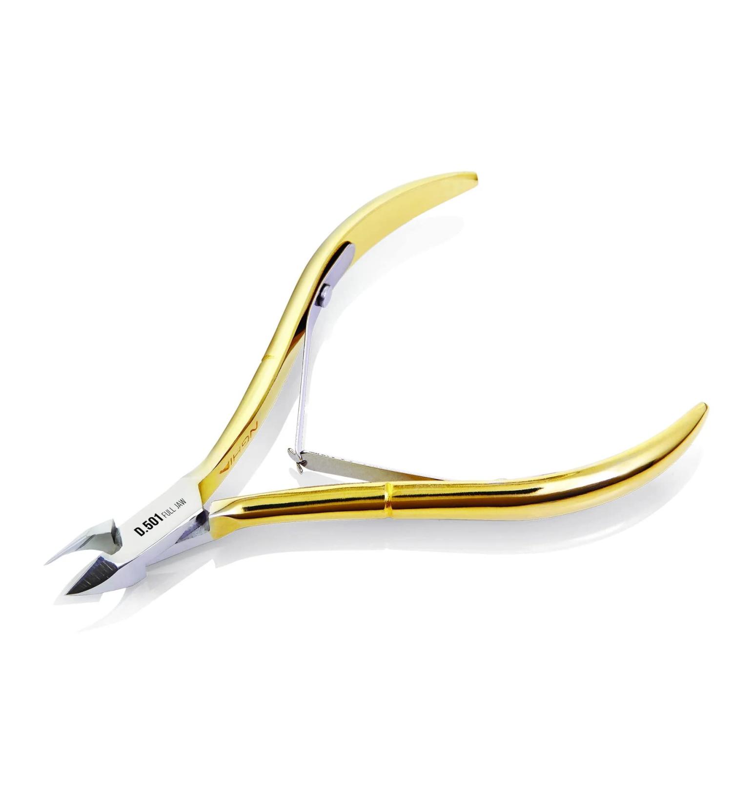 Nghia Professional Steel Cuticle Nipper C-118 (Previously D-501) - Osimihome Gold Plated Cuticle Cutter for Perfect Nail Care | Manicure Tool for Home/Spa/Salon (1 Pcs) - Buy Online on GoSupps.com