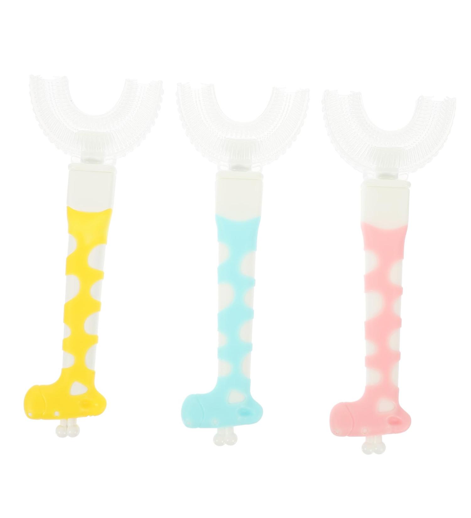 Marmerdo 3-Piece Cartoon Children's Toothbrush Set | Fun & Effective Kids' Oral Care - Buy Online on GoSupps.com