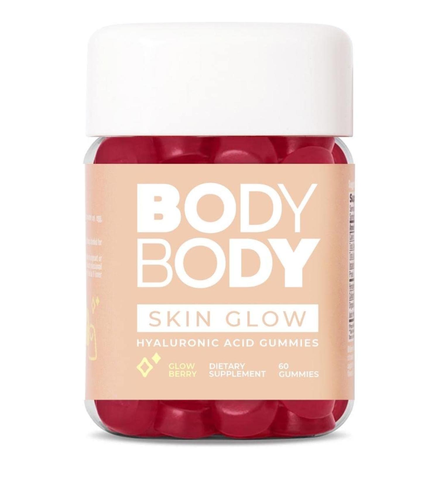 Body Body Hyaluronic Acid Collagen Gummies 60ct | Berry-Flavored Skin Supplement with Sea Buckthorn & Vitamin E | Gluten-Free Anti-Aging Vitamins for Adults - Buy Online on GoSupps.com