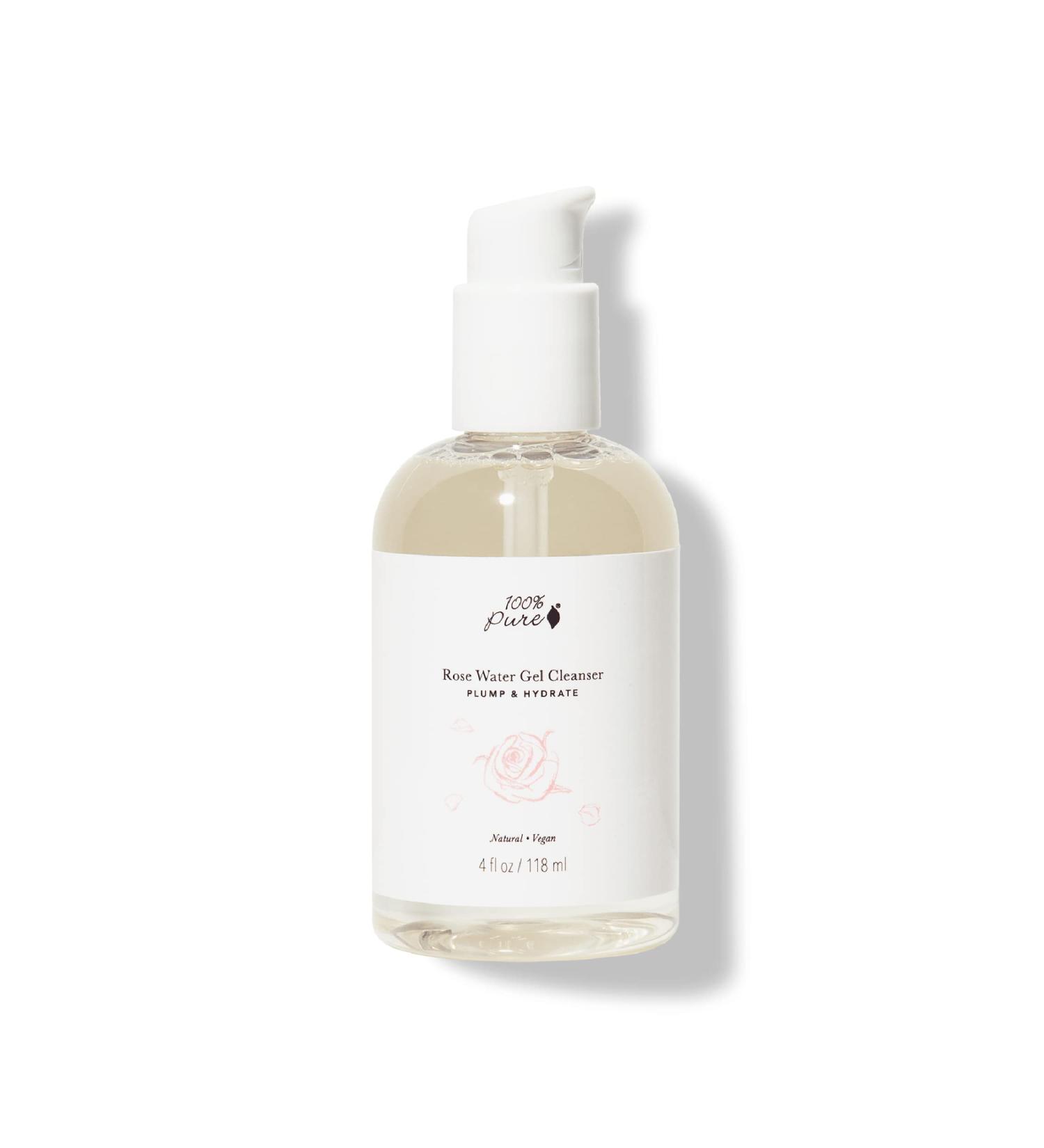 100% Pure Rose Water Gel Cleanser | Hydrating Face Wash with Chamomile & Calendula | Vegan | Moisturizing for Dry Skin | 4oz | International Shipping - Buy Online on GoSupps.com
