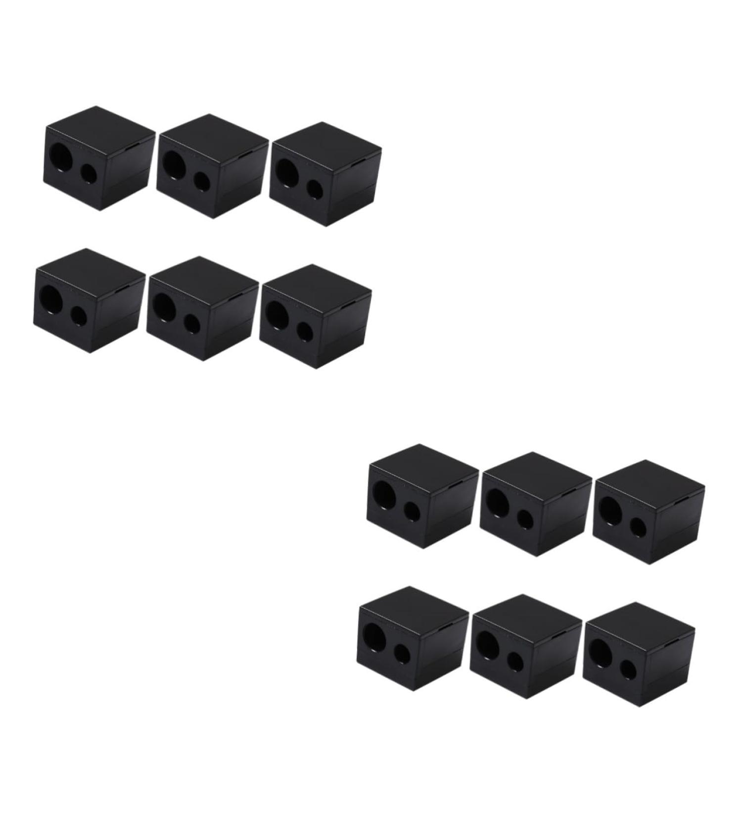 FOMIYES 12 Pcs Pencil Sharpener Pencil Fast Sharpener Makeup Tool Puff Liner Plastic Woman Make up Blackx2pcs 3.2x3.2cmx2pcs - Buy Online on GoSupps.com