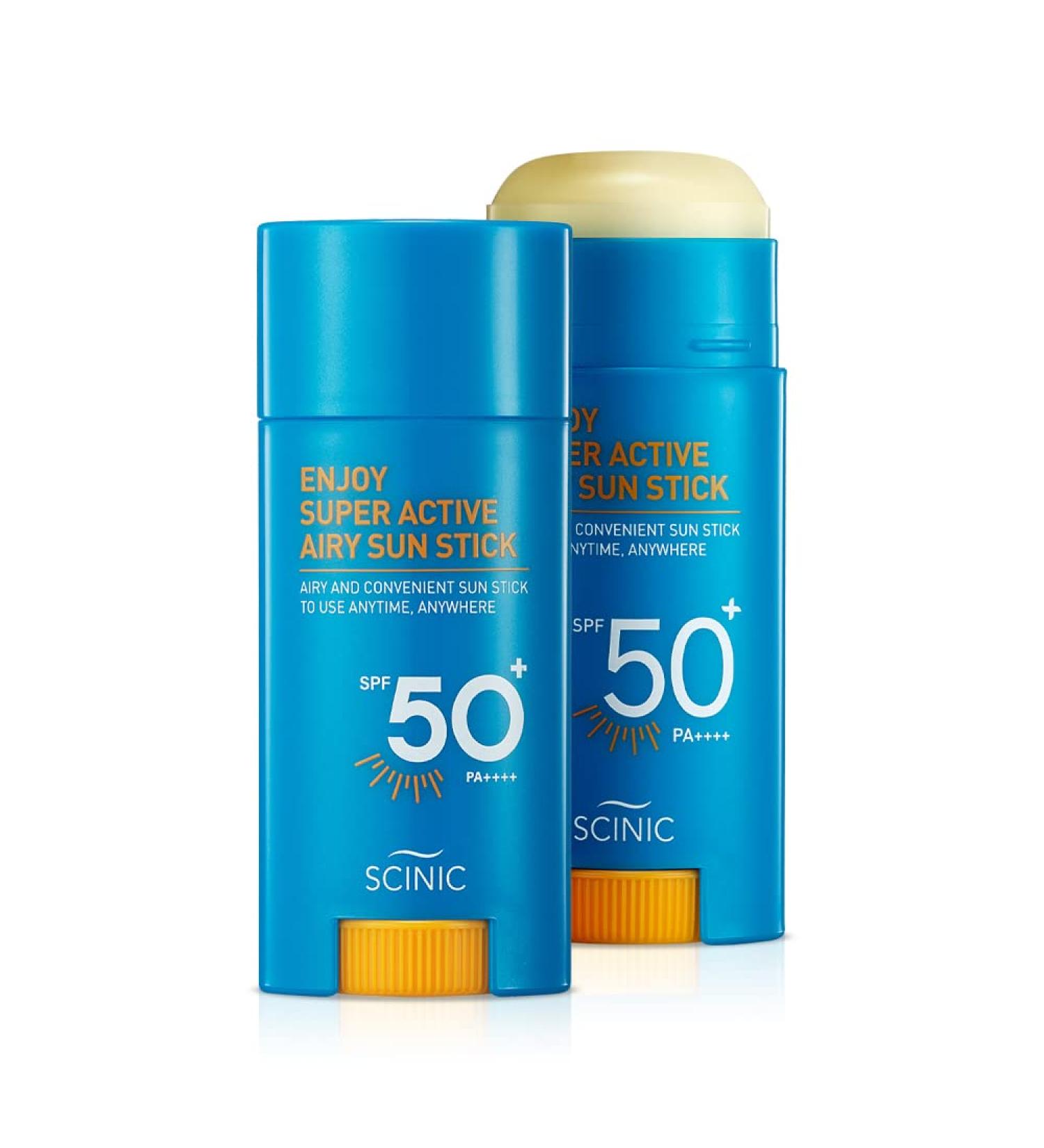 SCINIC Airy Sun Stick SPF50+ PA++++ 0.53oz | Strong UV Protection | Korean Skincare - Buy Online on GoSupps.com