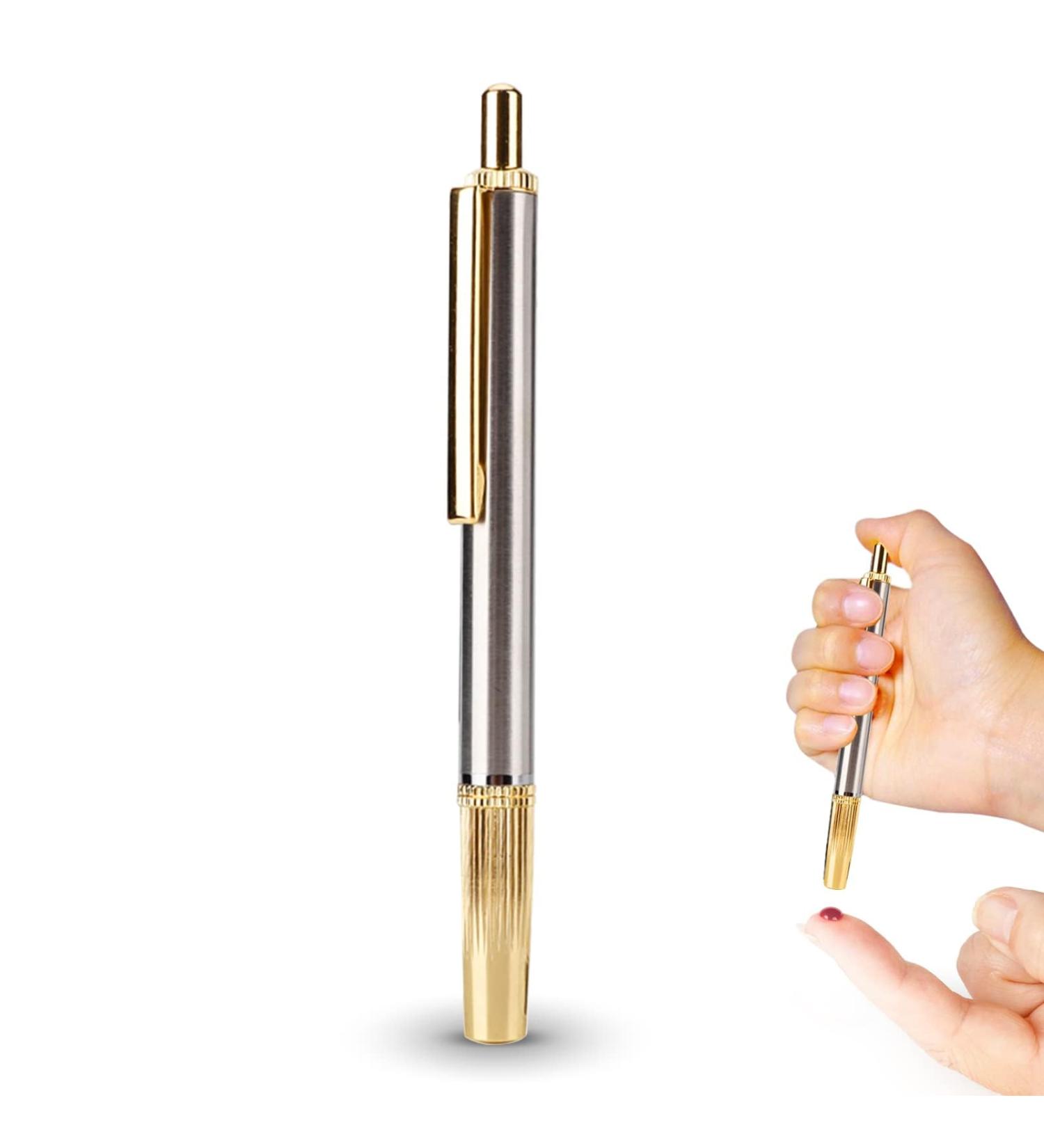 Blood Lance Pen - Stainless Steel Acupuncture Massager for Pain Relief & Blood Testing | International Shipping Available - Buy Online on GoSupps.com