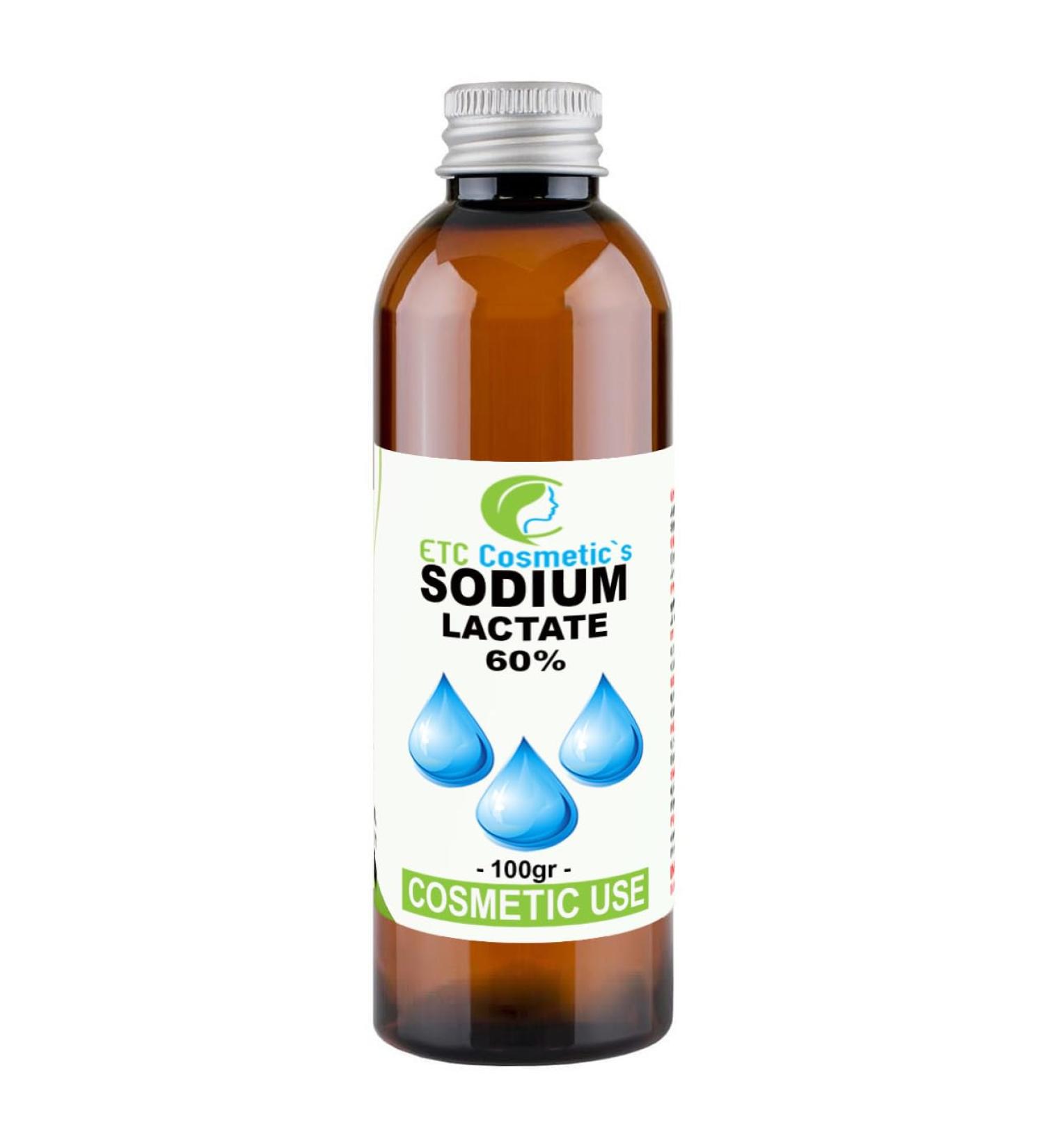  ETC Cosmetic s Sodium Lactate 60% - 100g (Bottle 3/4 full) - Use: For bar soaps it is helpful to produce a harder bar that lasts longer | An excellent additive - Buy Online on GoSupps.com