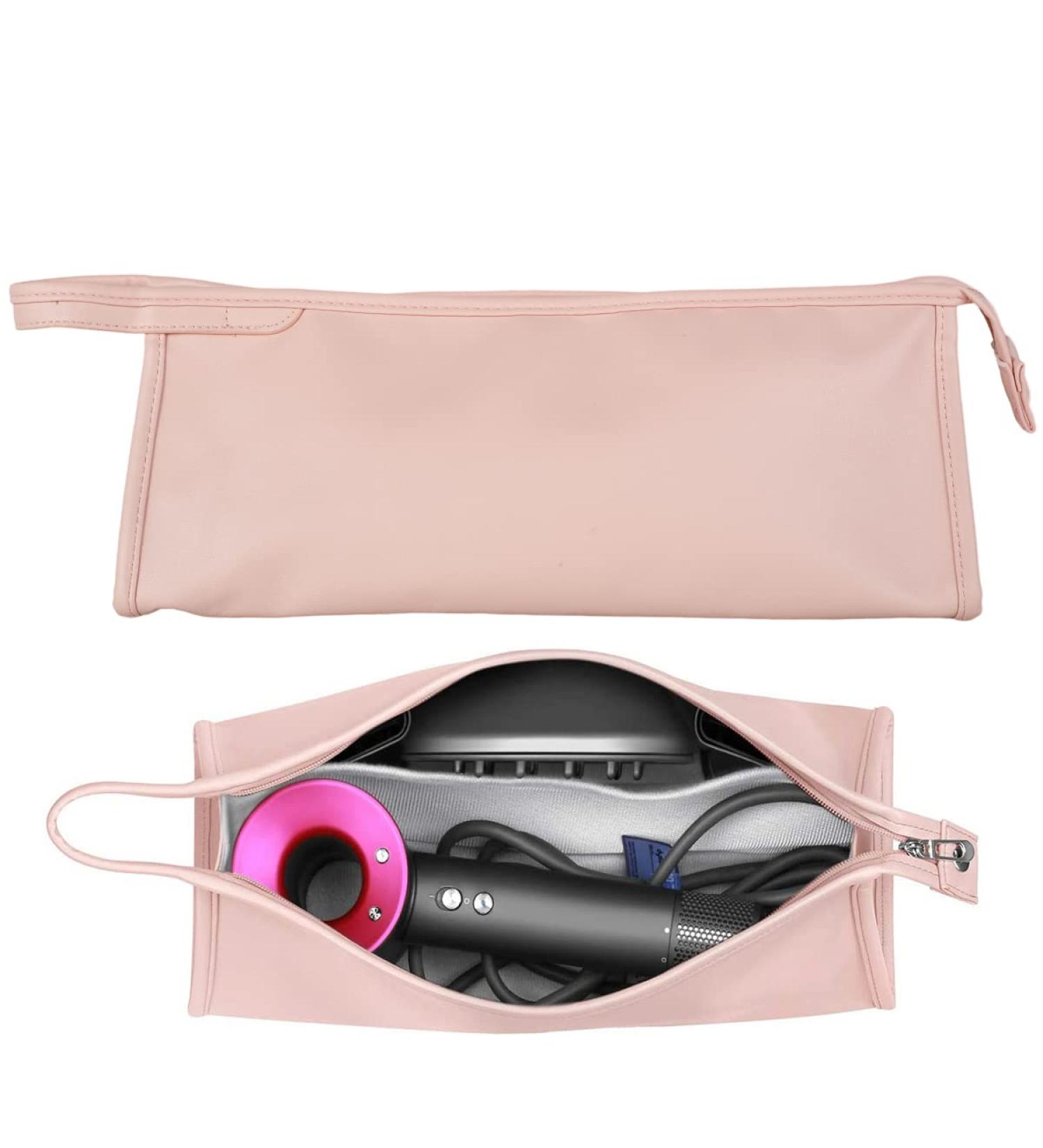 Hair Dryer Carrying Case Waterproof Hair Dryer Storage Case PU Leather Storage Bag Portable Travel Case Storage Organizer for Air Wrap Styler Hair Dryer(Pink) - Buy Online on GoSupps.com