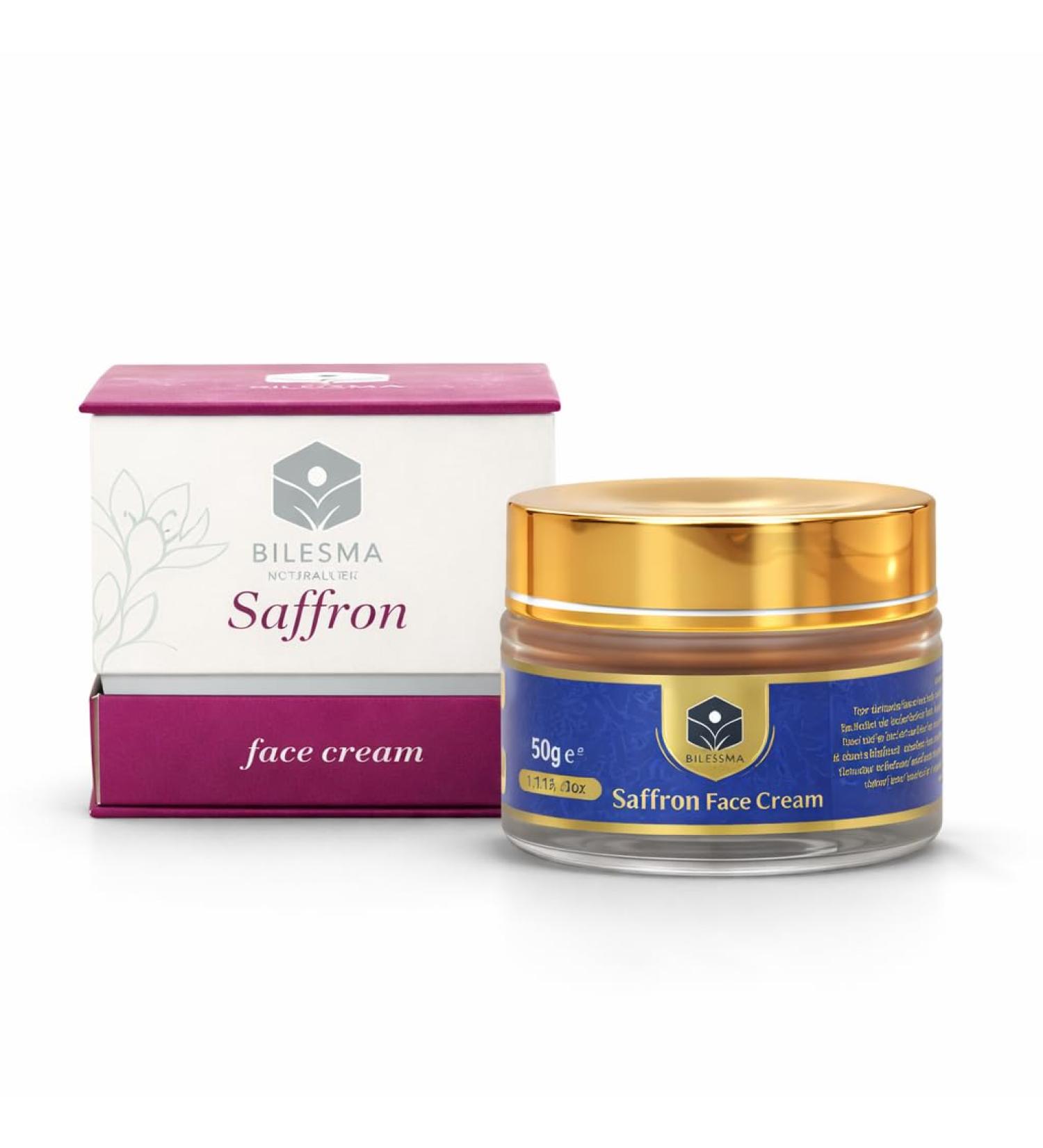 KAPRUKA Bilesma Saffron Face Cream - Moisturizer for Dry/Normal Skin - Reduces Dark Spots Under-Eye Circles Wrinkles - Saffron Turmeric Sandalwood 50ml - Buy Online on GoSupps.com