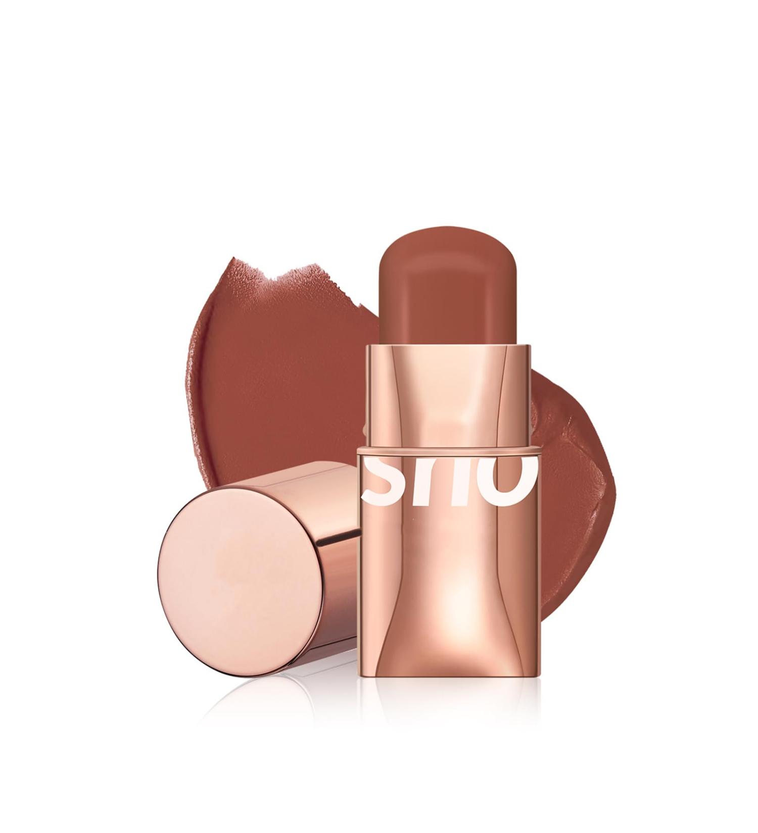 Waterproof Cream Blush Stick - 3-in-1 Multi-Use Blusher for Lip Cheek Eye - Long-Lasting & Moisturizing (Dark Obsessed) - Buy Online on GoSupps.com