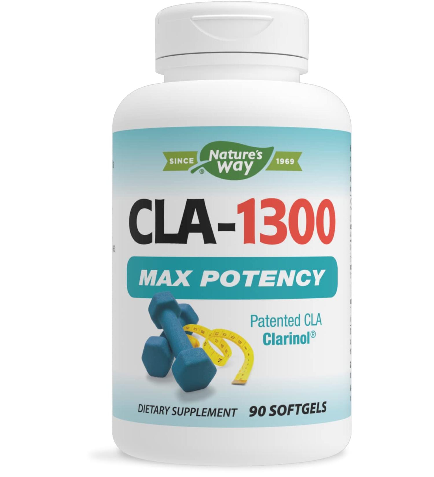 Nature's Way CLA 1300mg - 90 Softgels for Weight Management & Energy Boost - Buy Online on GoSupps.com