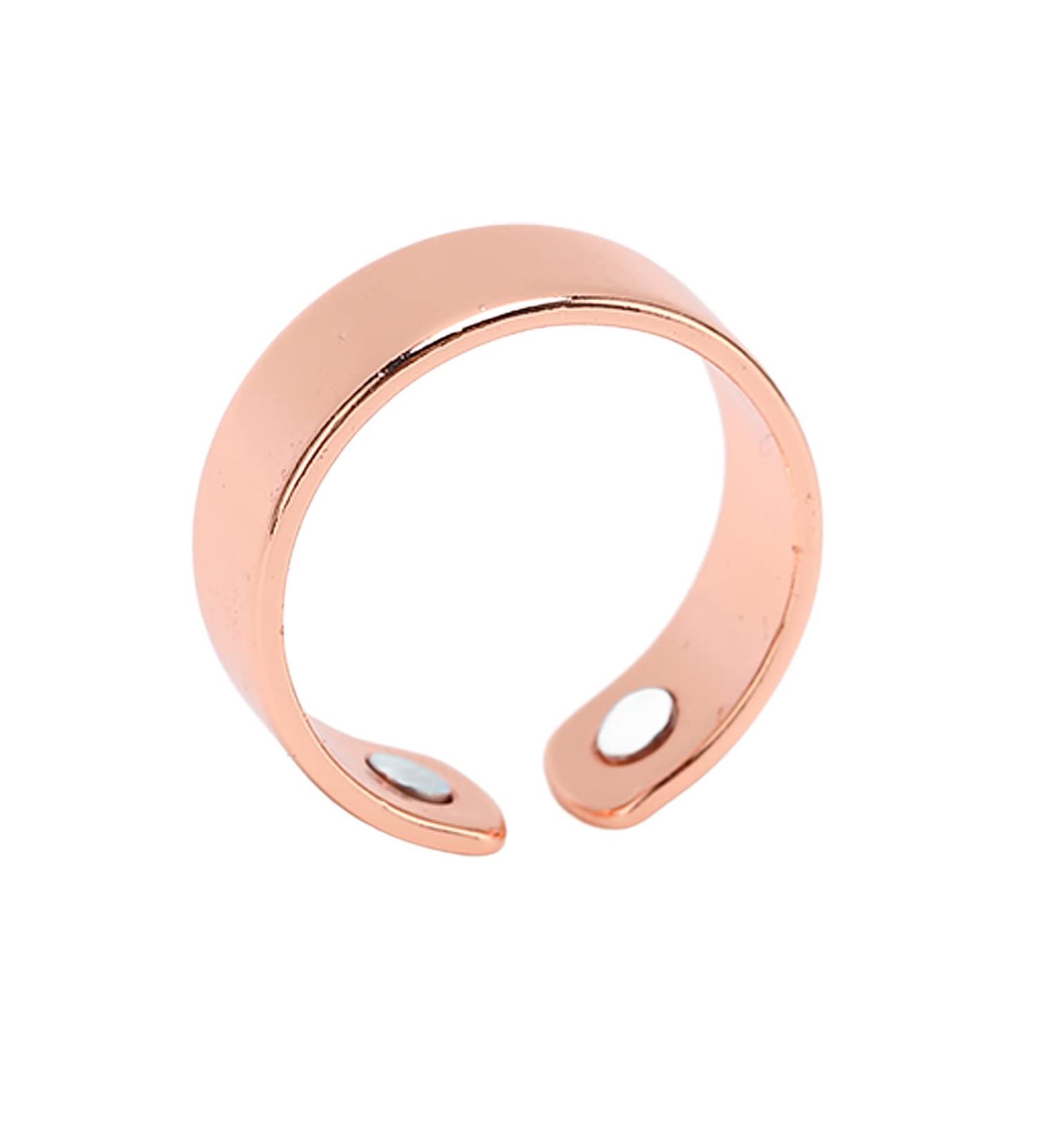 Finger Magnifying Ring for Arthritis Relief - Adjustable Health & Lymphatic Drainage Ring for Men and Women - Fatigue Relief in Elegant Rose Design - Buy Online on GoSupps.com