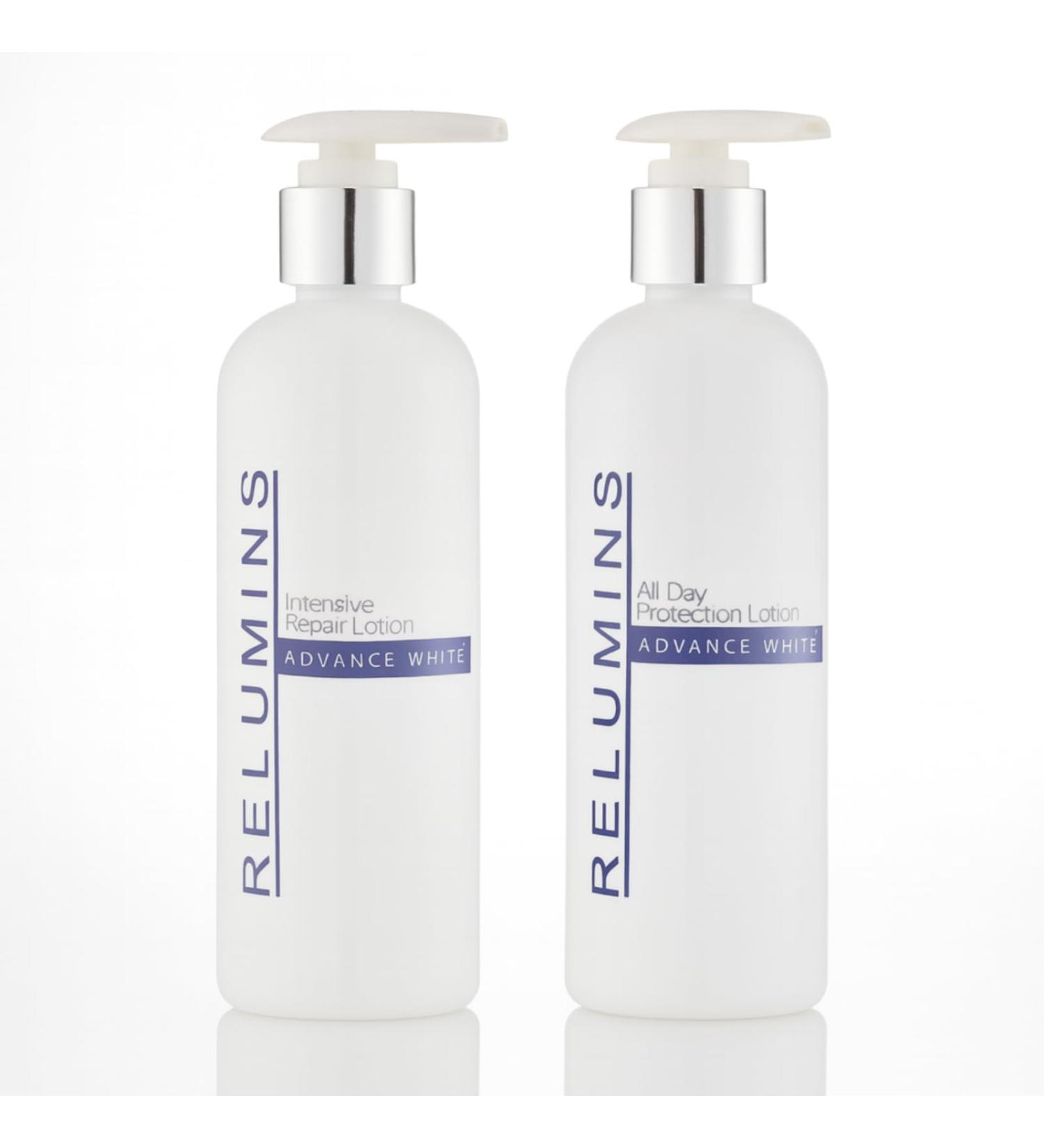 Relumins Advance All-in-One Day & Advanced Hydrating Repair | Self-Care Essentials for Lightweight Moisture Nourishing Care Argan Oil | Paraben-Free Smooth & Soft Skin - Lotion Duo - 300ml x 2 All Day & Night Lotion Set - Buy Online on GoSupps.com