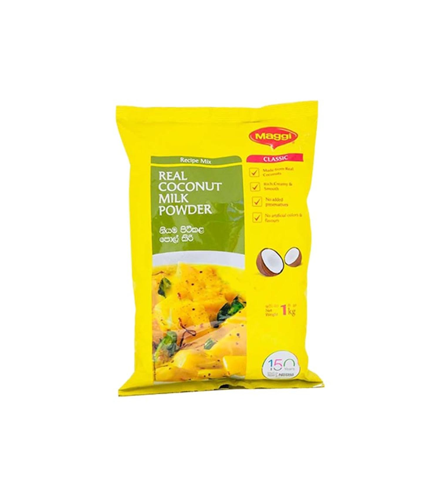 Maggi Coconut Milk Powder | 100% Fresh Coconut Powder | Perfect for Curry Dishes & Coconut Rice Puddings | Sri Lankan Origin | 1KG | Pack of 1 1KG-PACK OF 1 - Buy Online on GoSupps.com