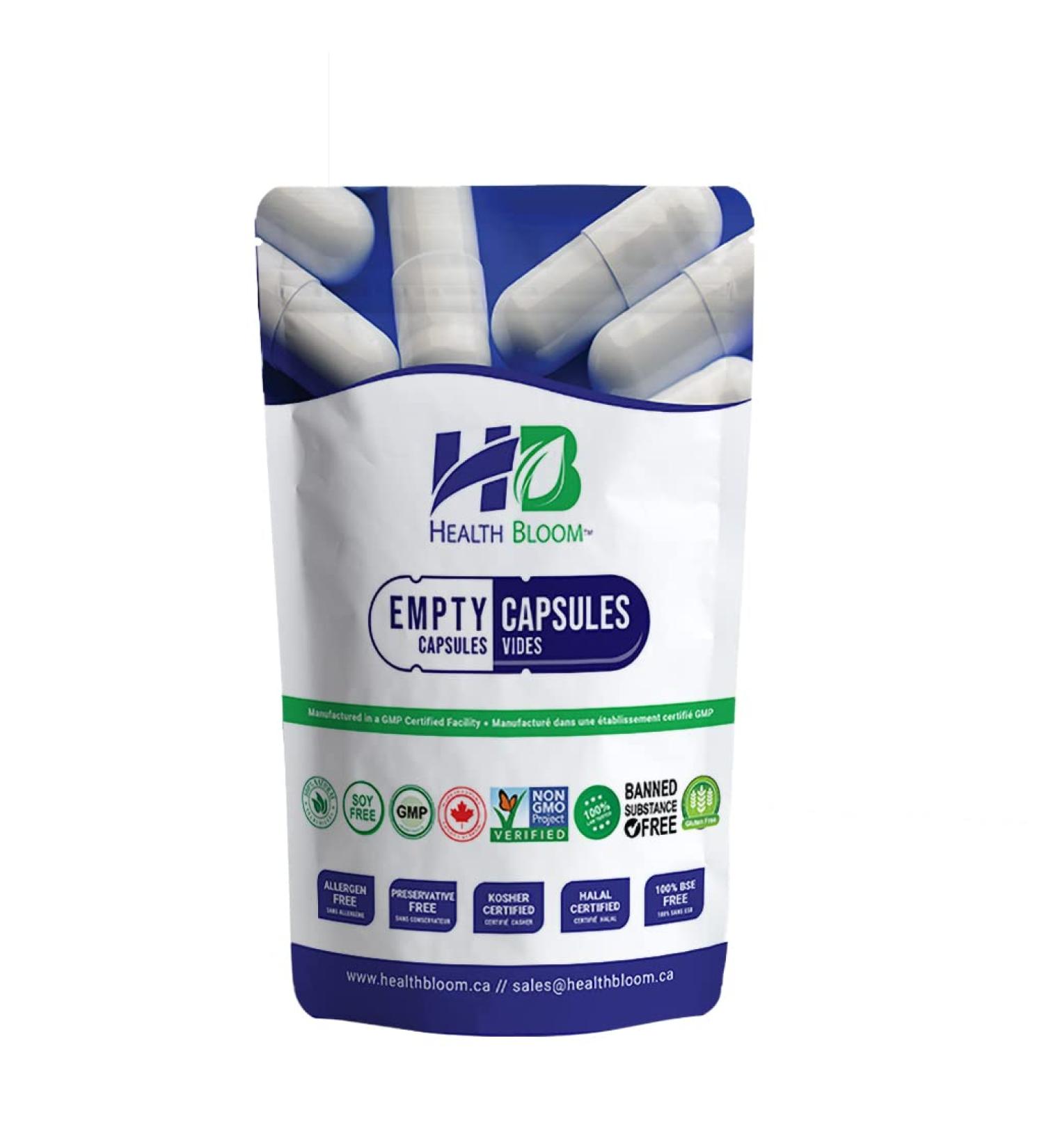 1000 Empty Gelatin Capsules Size 4 Blue. Halal. Kosher. Hypoallergenic. NON GMO. Manufactured in North America. - Buy Online on GoSupps.com