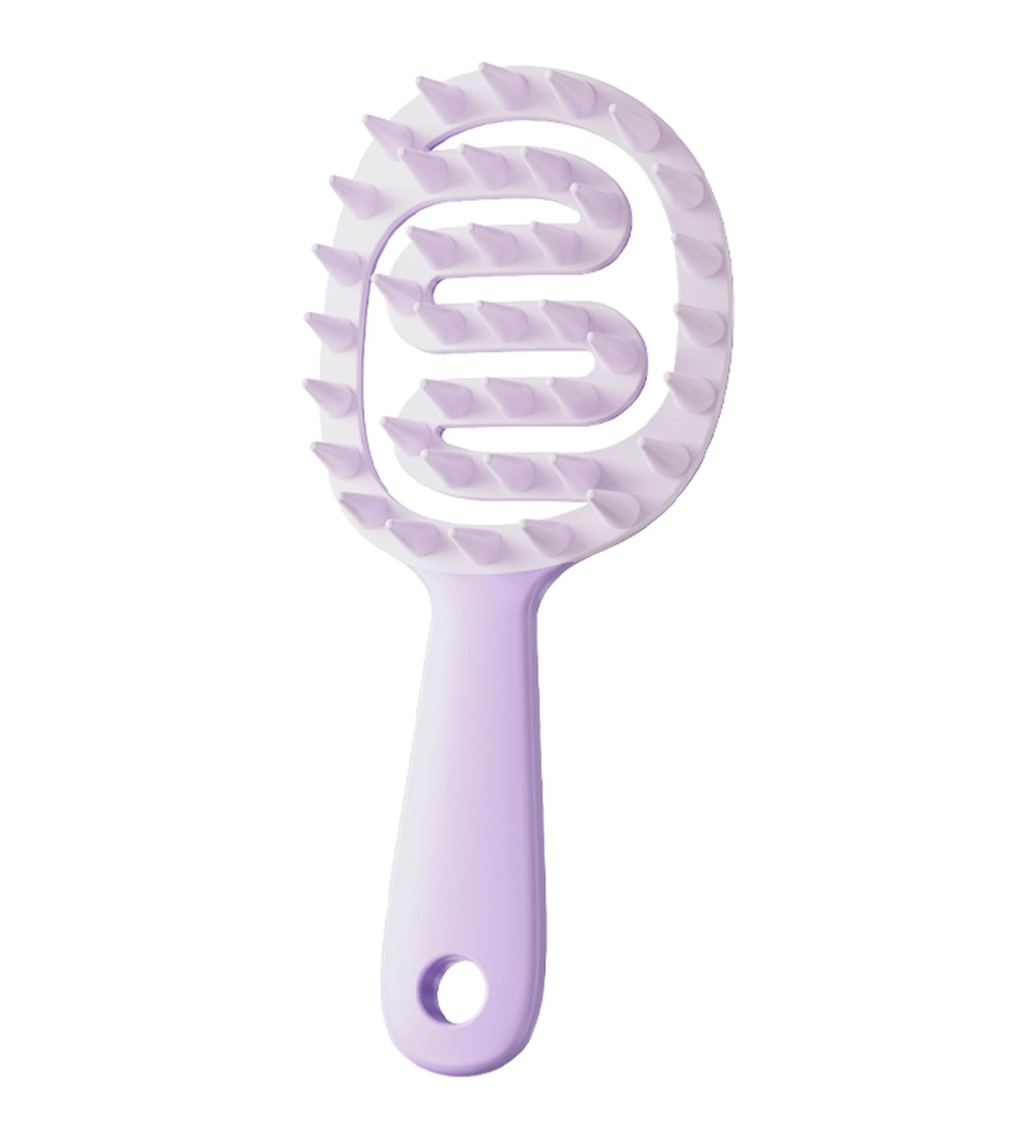 Veki Silicone Scalp Massage Brush for All Hair Types - Wet & Dry Shampoo Brush for Head Massage & Peeling (Purple) - Buy Online on GoSupps.com
