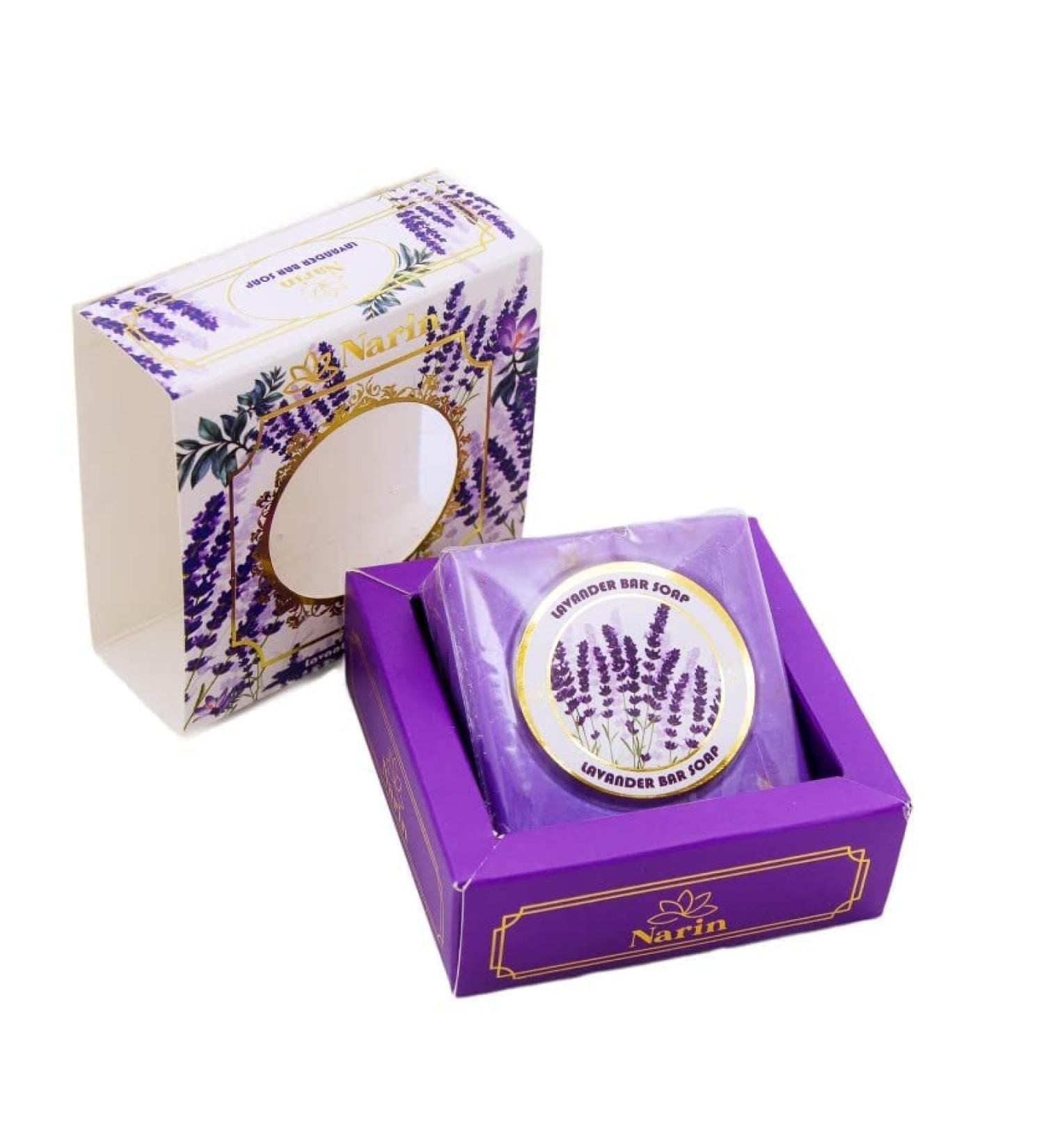 2A Soap Scented Rose&Lavender Turkish Single Soap Bar Moisturizing Bath Soap (Lavender)