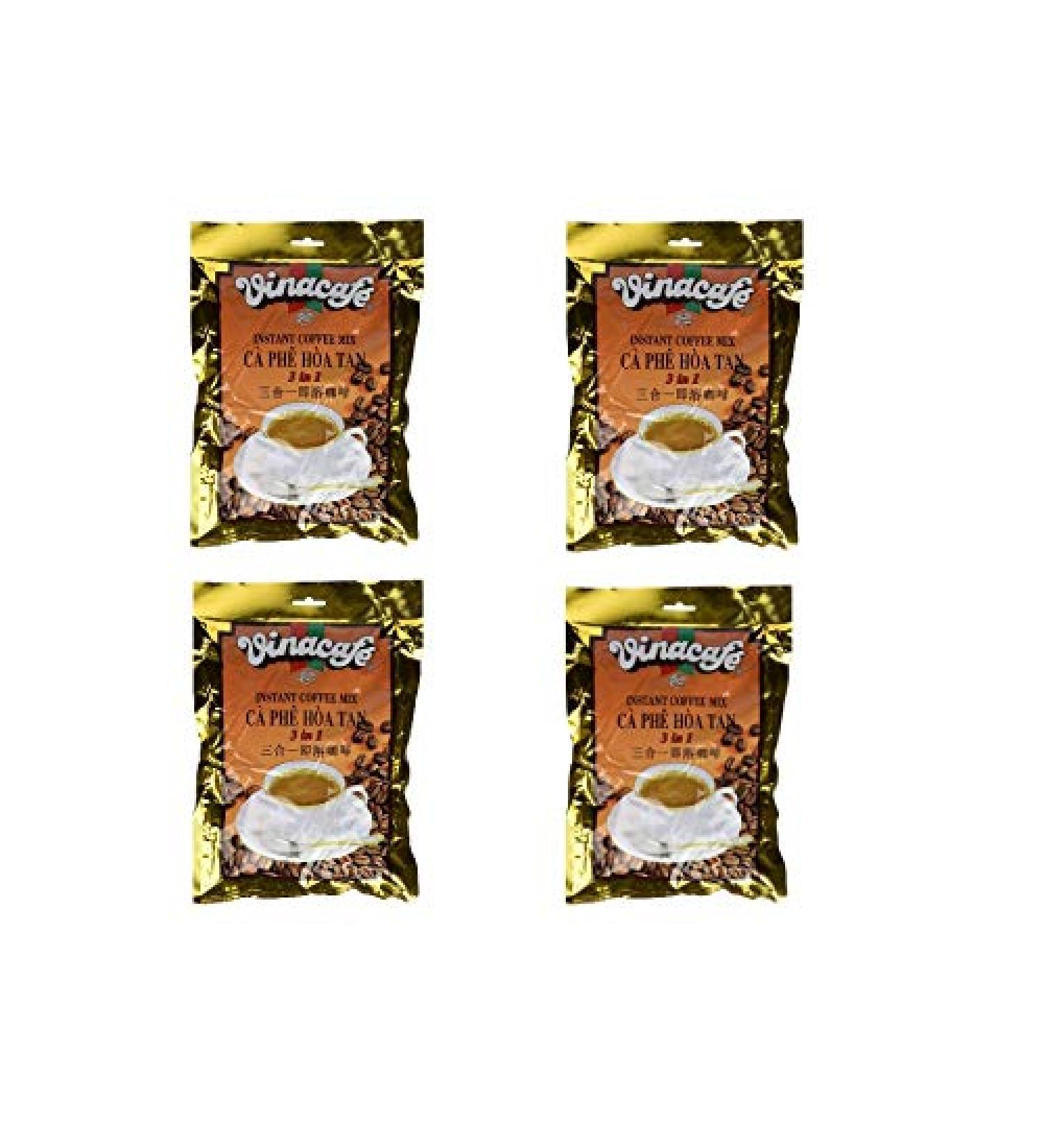 Vinacafe 3 in 1 Instant Coffee Mix - 20 Sachets (4 Packs) | Premium Vietnamese Coffee Blend - Buy Online on GoSupps.com