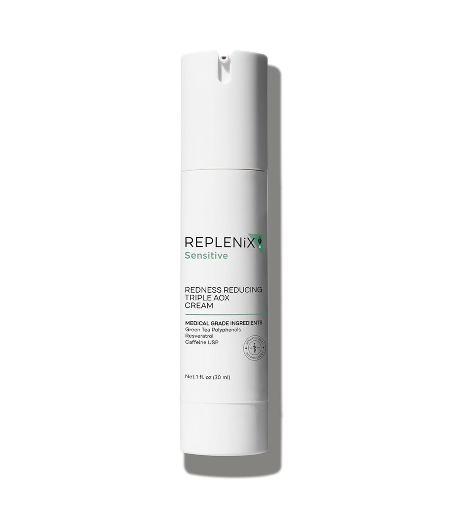 Replenix Redness Reducing Triple AOX Cream | Hydrating Antioxidant Treatment for Sensitive Skin | 1 fl. oz - Buy Online on GoSupps.com