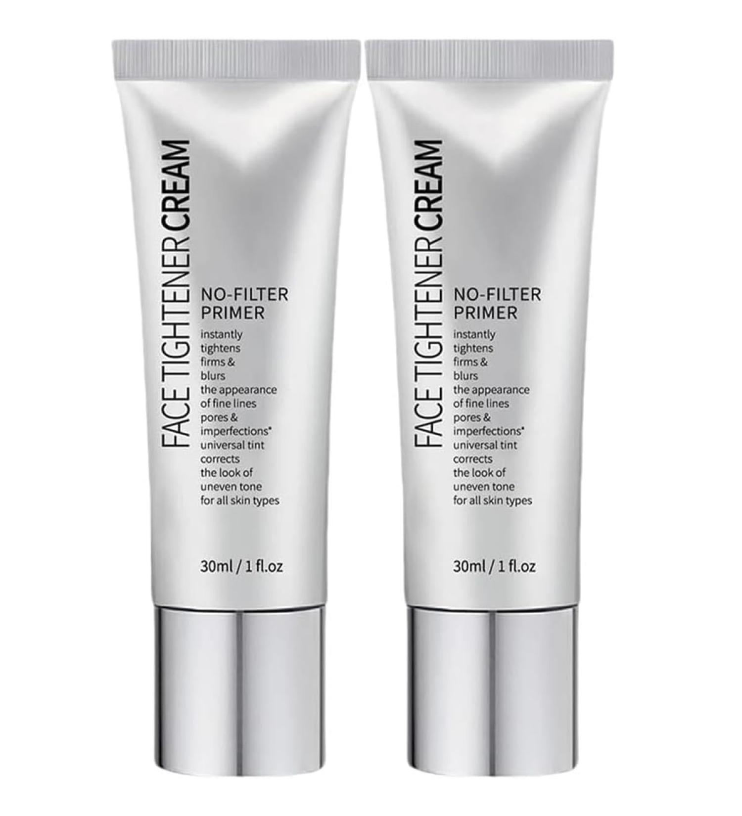 Face Tightener No-Filter Primer Instant Face Tightener No-Filter Primer No Filter Primer Face Tightener Mattifying Primer with Shine Control for All Skin Types (2pcs) - Buy Online on GoSupps.com