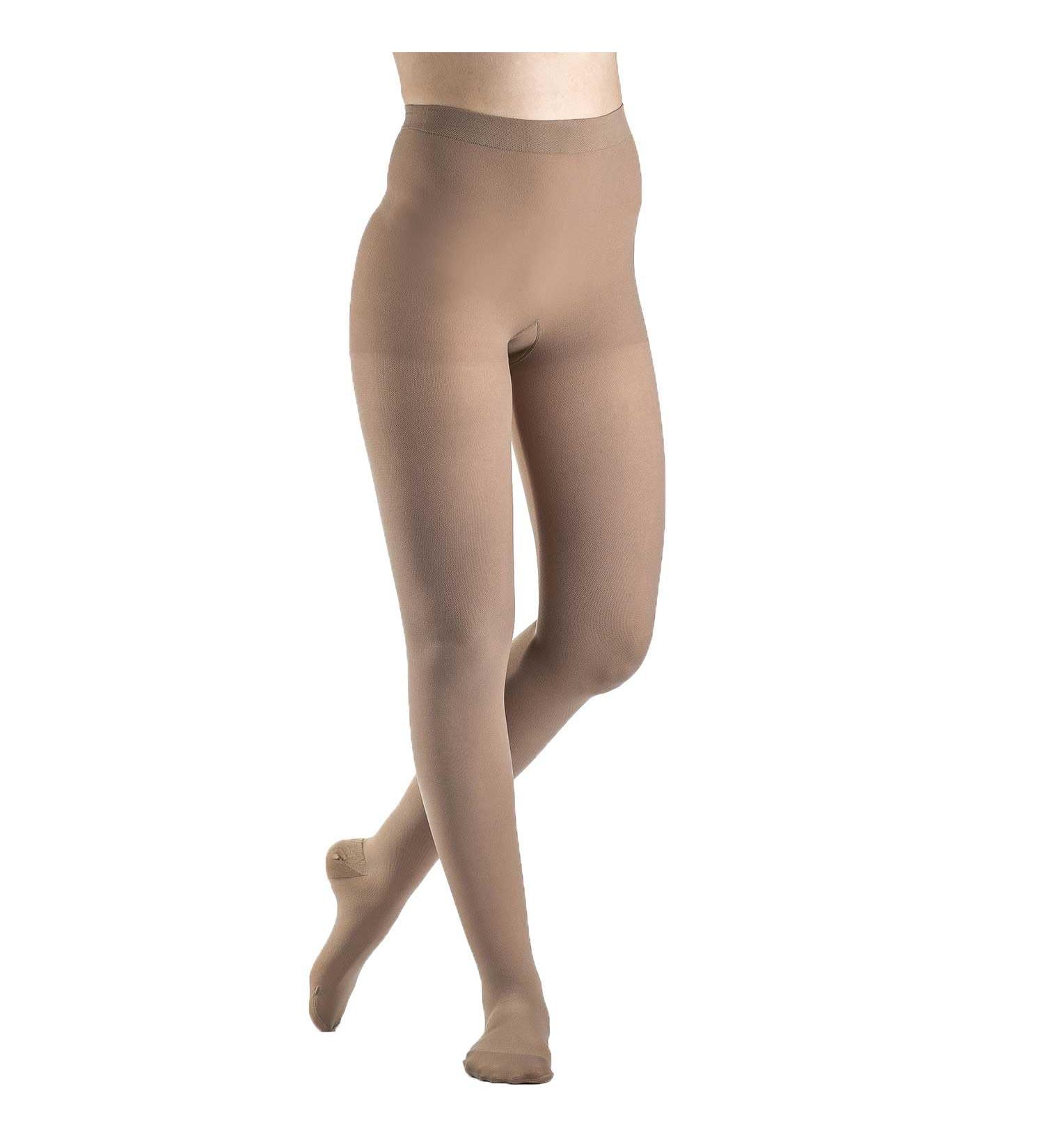Sigvaris Women’s DYNAVEN Open Toe Pantyhose 30-40mmHg - Light Beige - Large Long | High-Quality Compression Hosiery for Comfort and Support - Buy Online on GoSupps.com