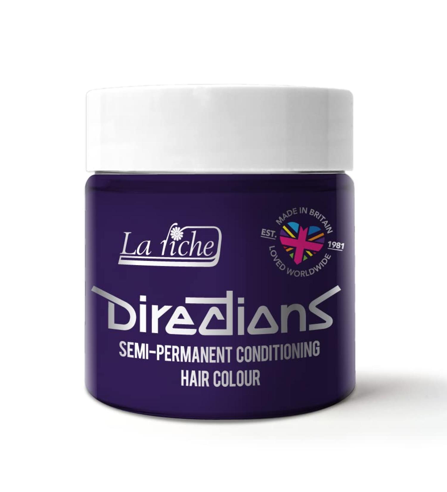 La Riche Directions Semi-Permanent Hair Color 100ml Tub - Deep Purple Deep Purple 100.00 ml (Pack of 1)