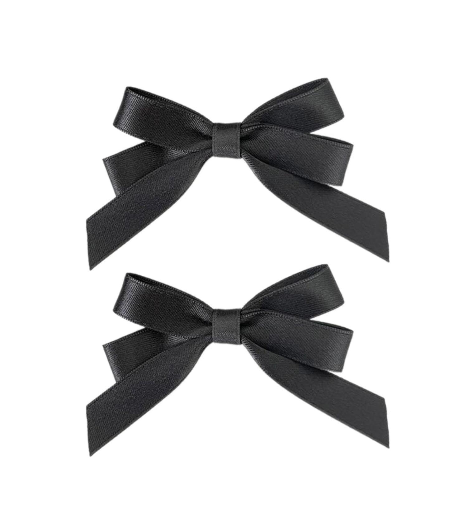hgnxa Ribbon w Elegant 2000s Style Side Clip w Hair Clip Elaborate Gothic w Style Large wknot Balletcore Black - Buy Online on GoSupps.com