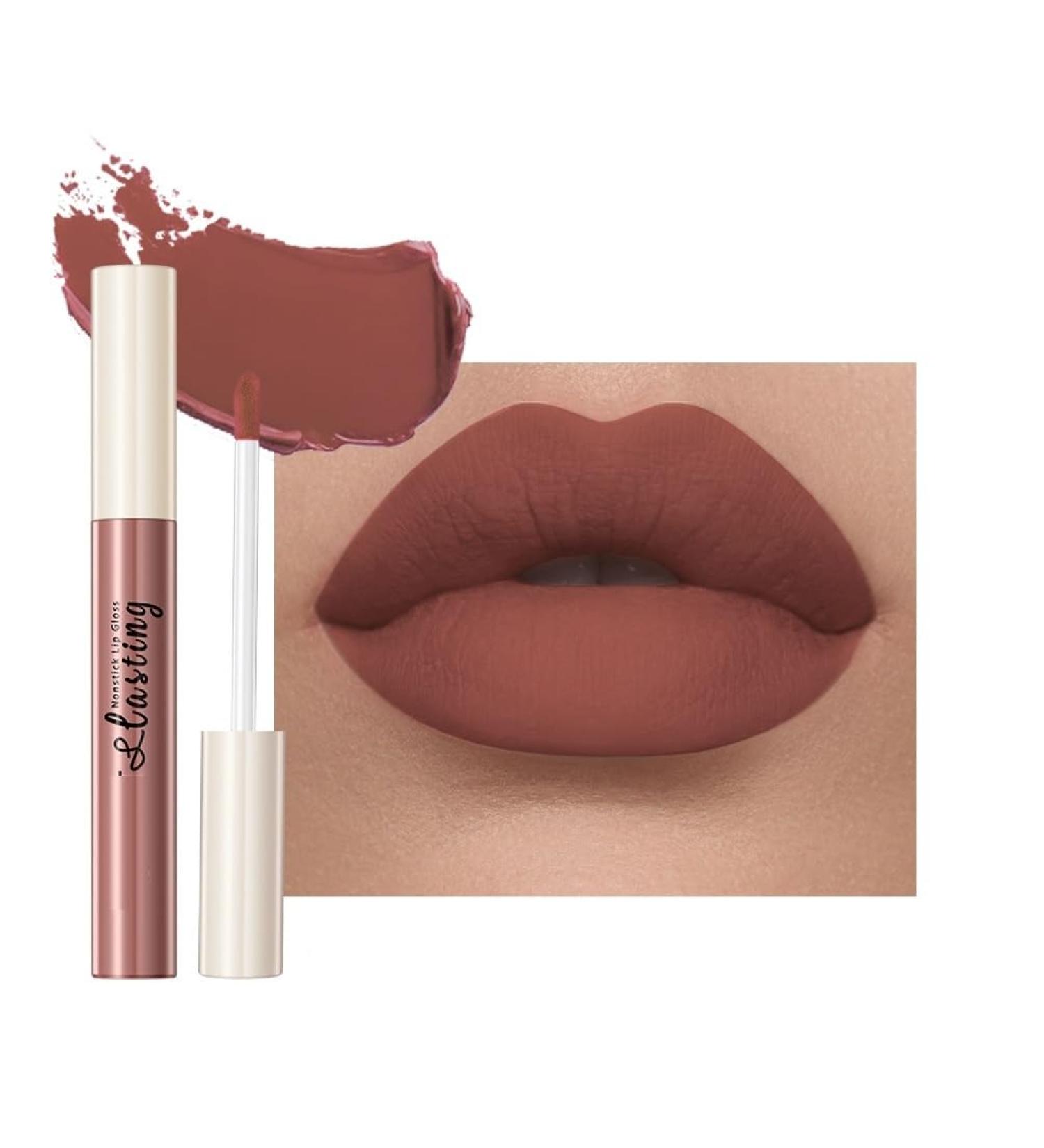  SONGVISON Pearly matte lipstick glossy metallic lipstick moisturizing and nourishing formula vibrant colors glossy and non-sticky smudge-proof lip makeup for a luxurious look - Buy Online on GoSupps.com
