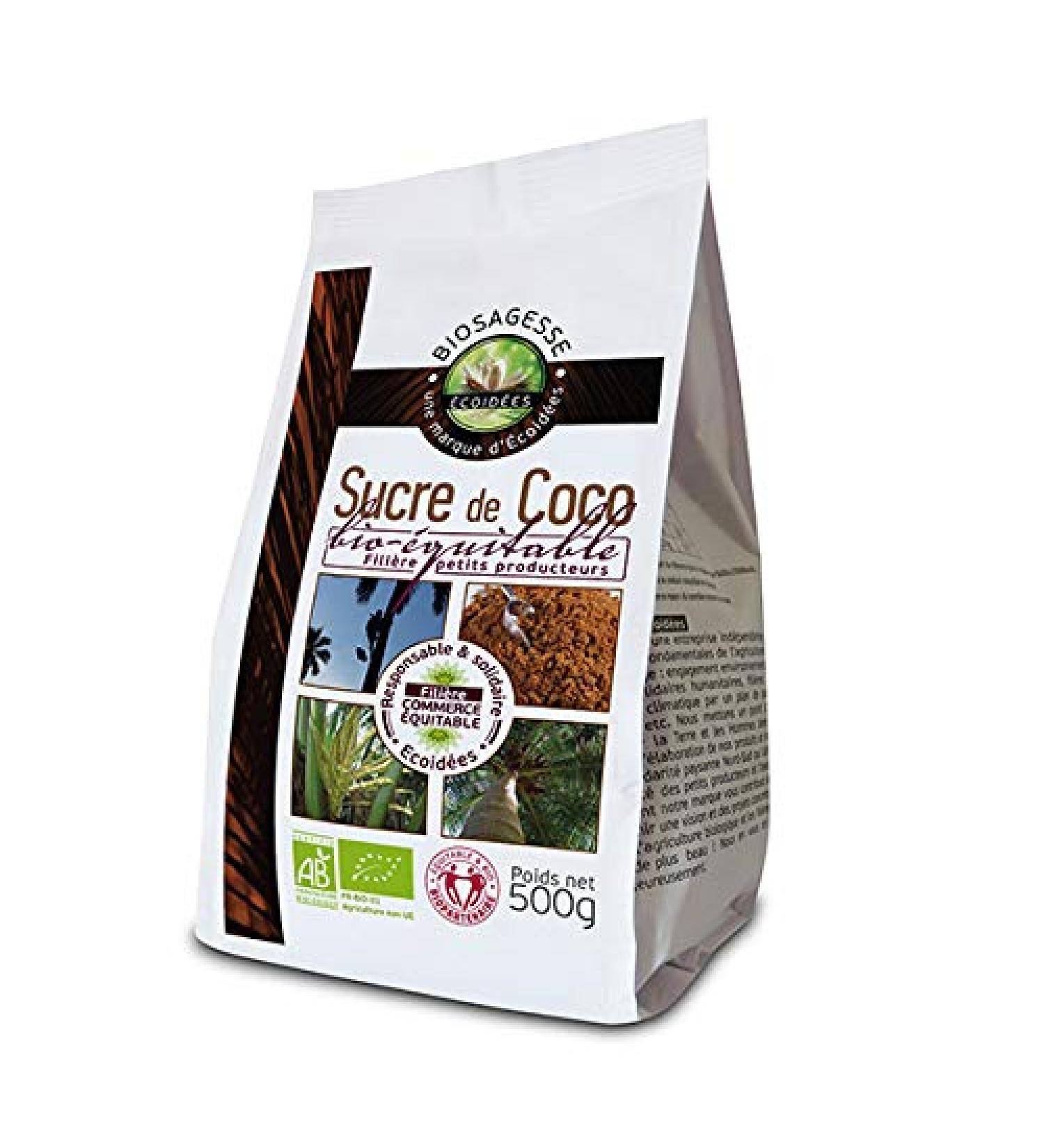 Ecoideas - Coconut Flower Sugar 500g - Sold by Unit - Buy Online on GoSupps.com