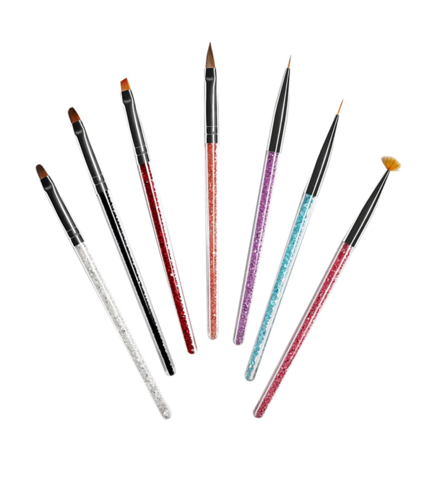 FRCOLOR Nail Art Pen Kit Set liquid glitter nail art nail art nails nail art nail drawing painting es powder nail liner glitter manicure gradient nail Acrylic Powder Painting Brush - Buy Online on GoSupps.com