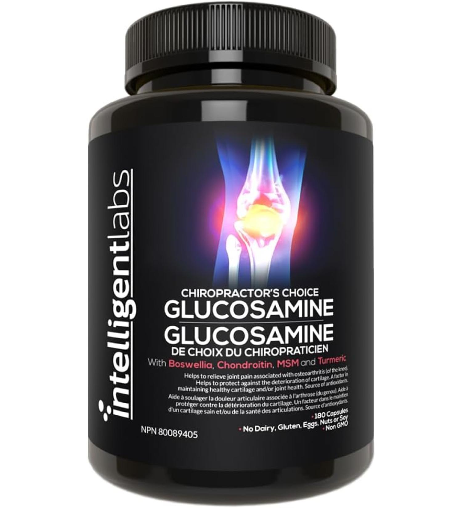 Triple Strength Glucosamine Sulfate Complex 1500mg with Boswellia, Chondroitin, MSM & Turmeric - Joint Support Formula - Buy Online on GoSupps.com