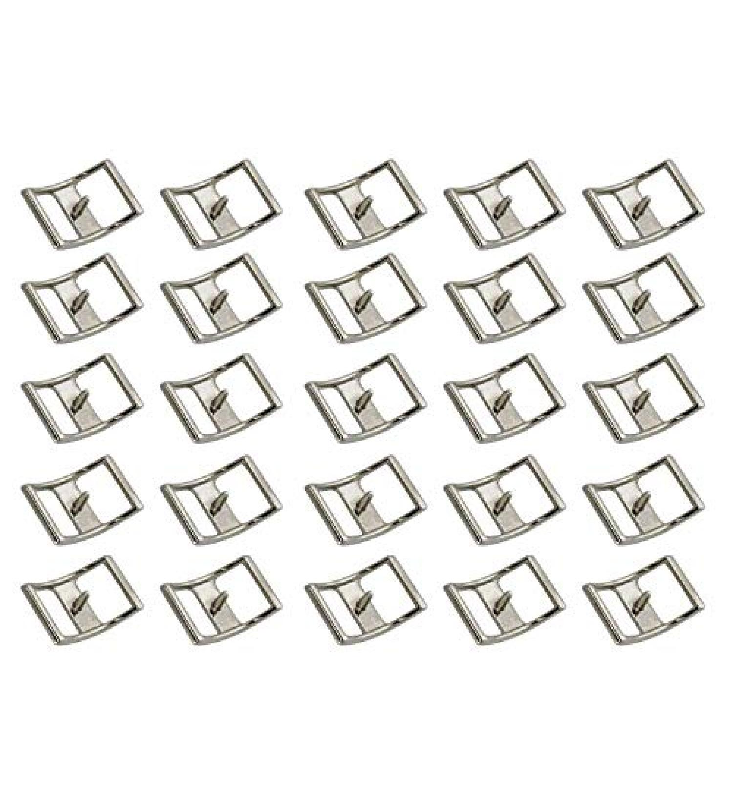 CHALLENGER Conway Buckles 7/8" Nickel Horse Saddle Headstall Reins Tack 40306 7/8" , Lot of 10