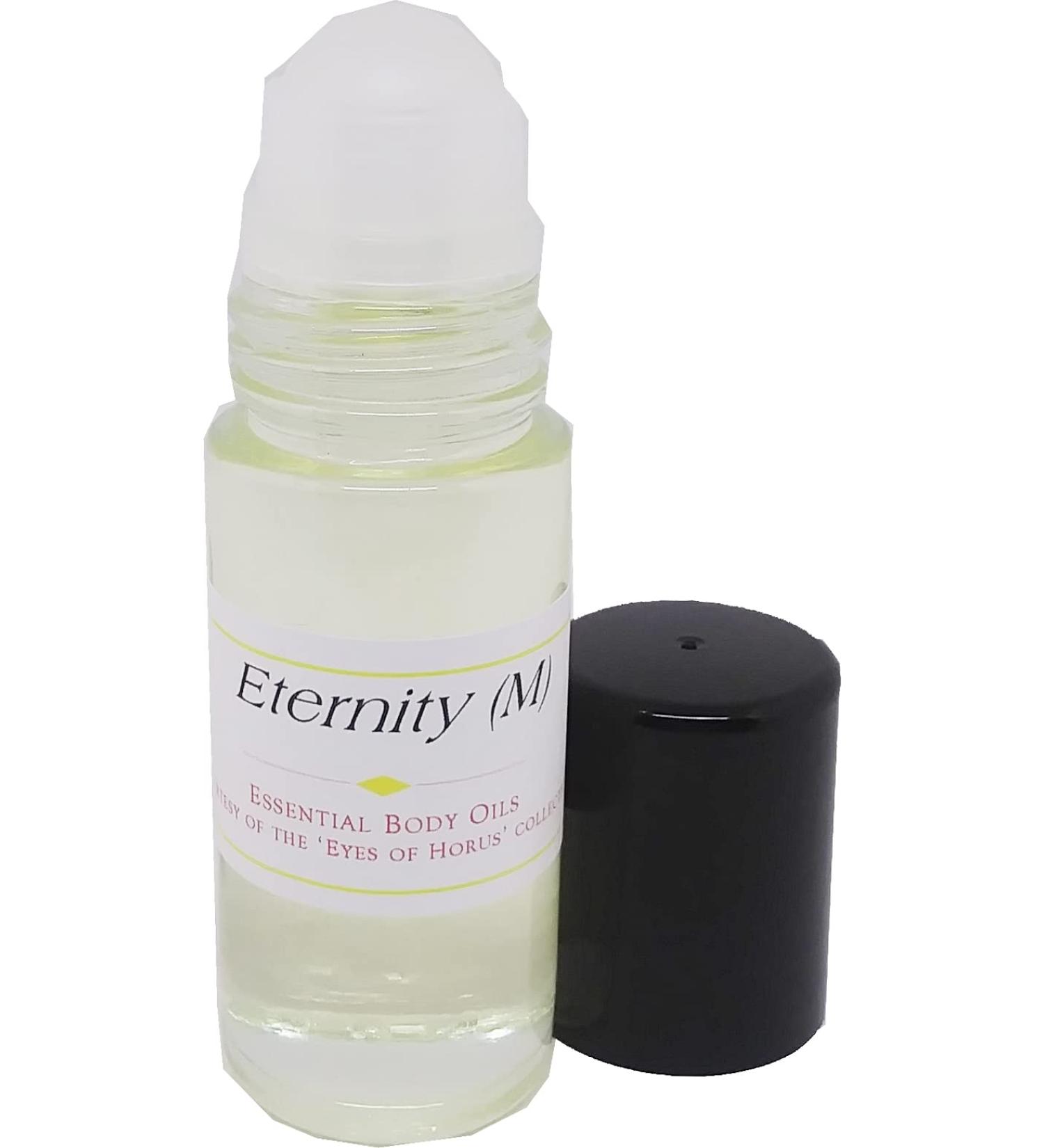 Eternity - Type For Men Scented Body Oil Fragrance Roll-On - Light Gold - 1 oz. - ID#22813 Clear 1 Fl Oz (Pack of 1)