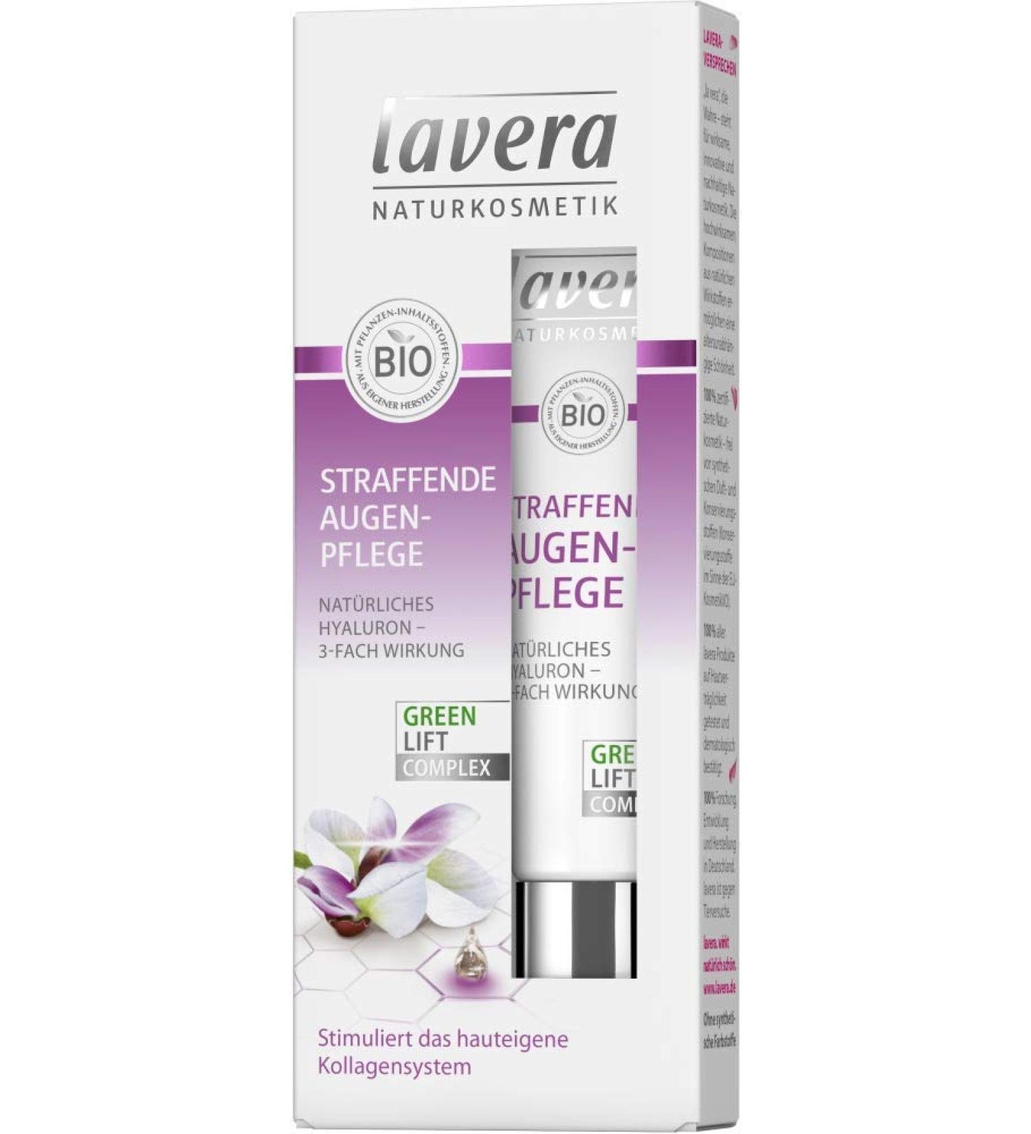 Lavera Firming Eye Care natural hyaluronic acid - triple effect pack of 3 (3 x 15ml)