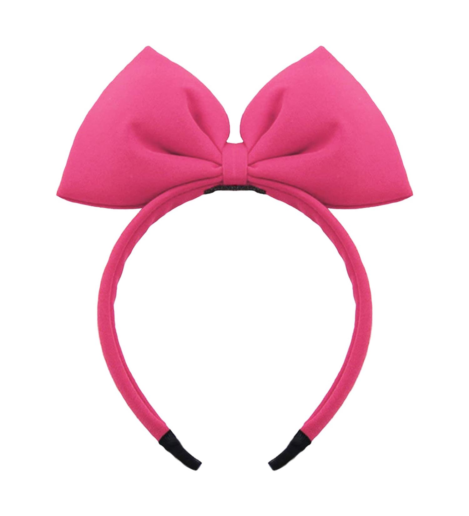 Rose Halloween Bow Headband | Big Bow Hair Hoop for Women | Fluffy Hairband for Christmas Party | Handmade Hair Accessory - Buy Online on GoSupps.com