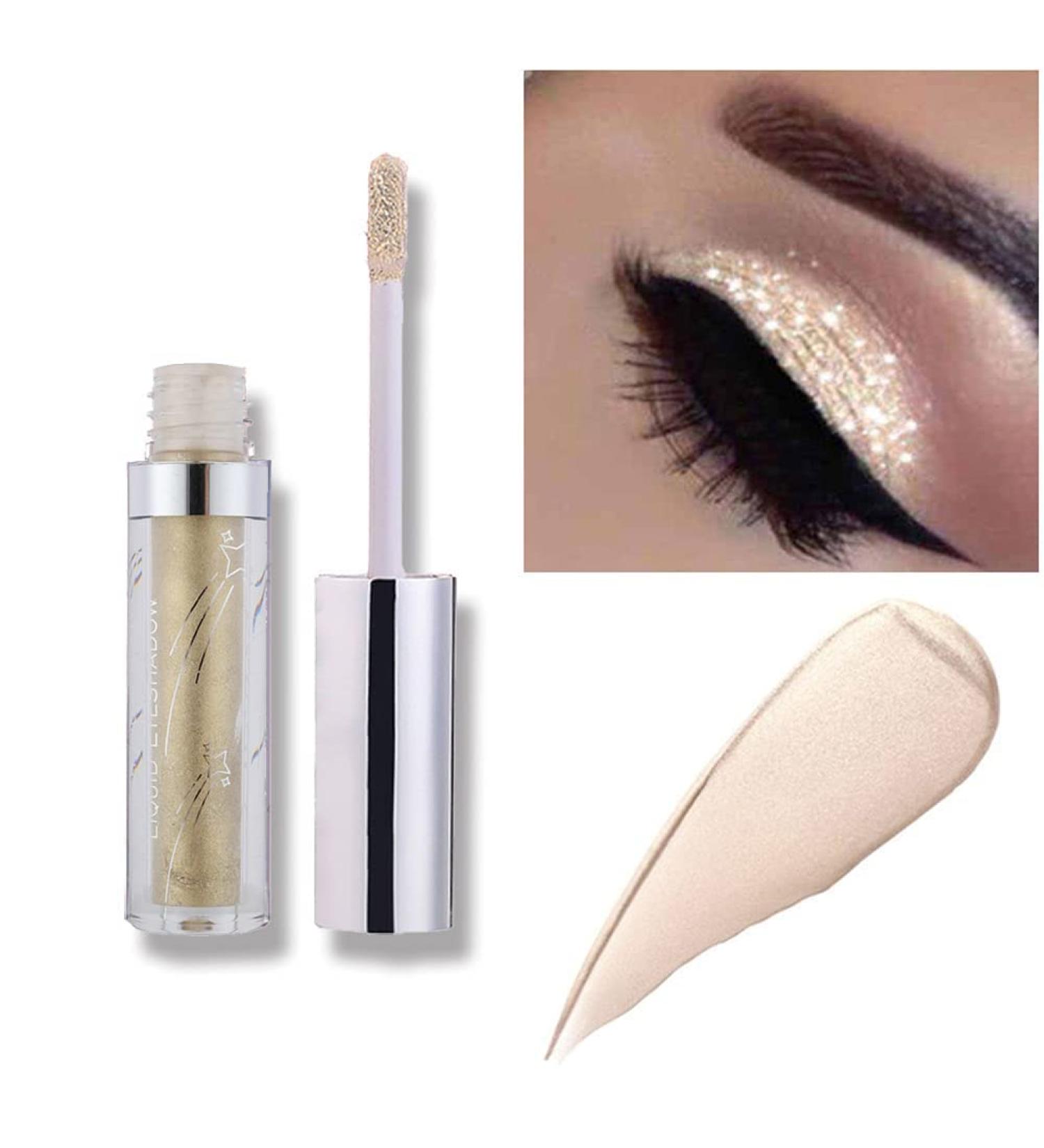 Hotiary Shimmer Glitter Liquid Eyeshadow Set - Metallic Pigments Makeup Kit for Sparkling Eyes - A101 - Buy Online on GoSupps.com