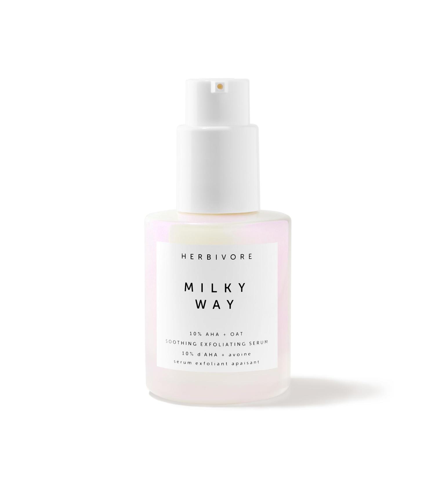 HERBIVORE Milky Way Exfoliating Serum 10% AHA | Vegan Cruelty-Free Glow Formula with Ceramides & Hyaluronic Acid | International Shipping 30mL - Buy Online on GoSupps.com