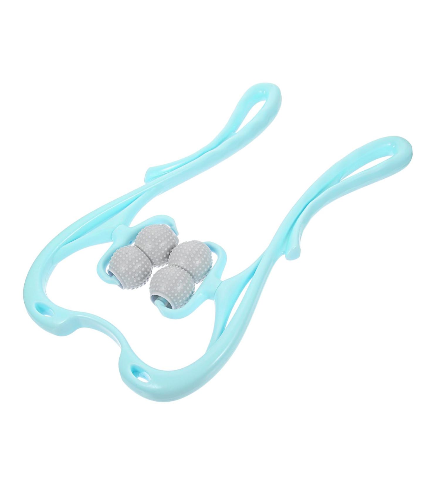 Gleavi 2-Piece Neck Massage Roller - Handheld 6-Wheel Pressure Point Therapy Device for Cervical Relief | Sky Blue - Buy Online on GoSupps.com